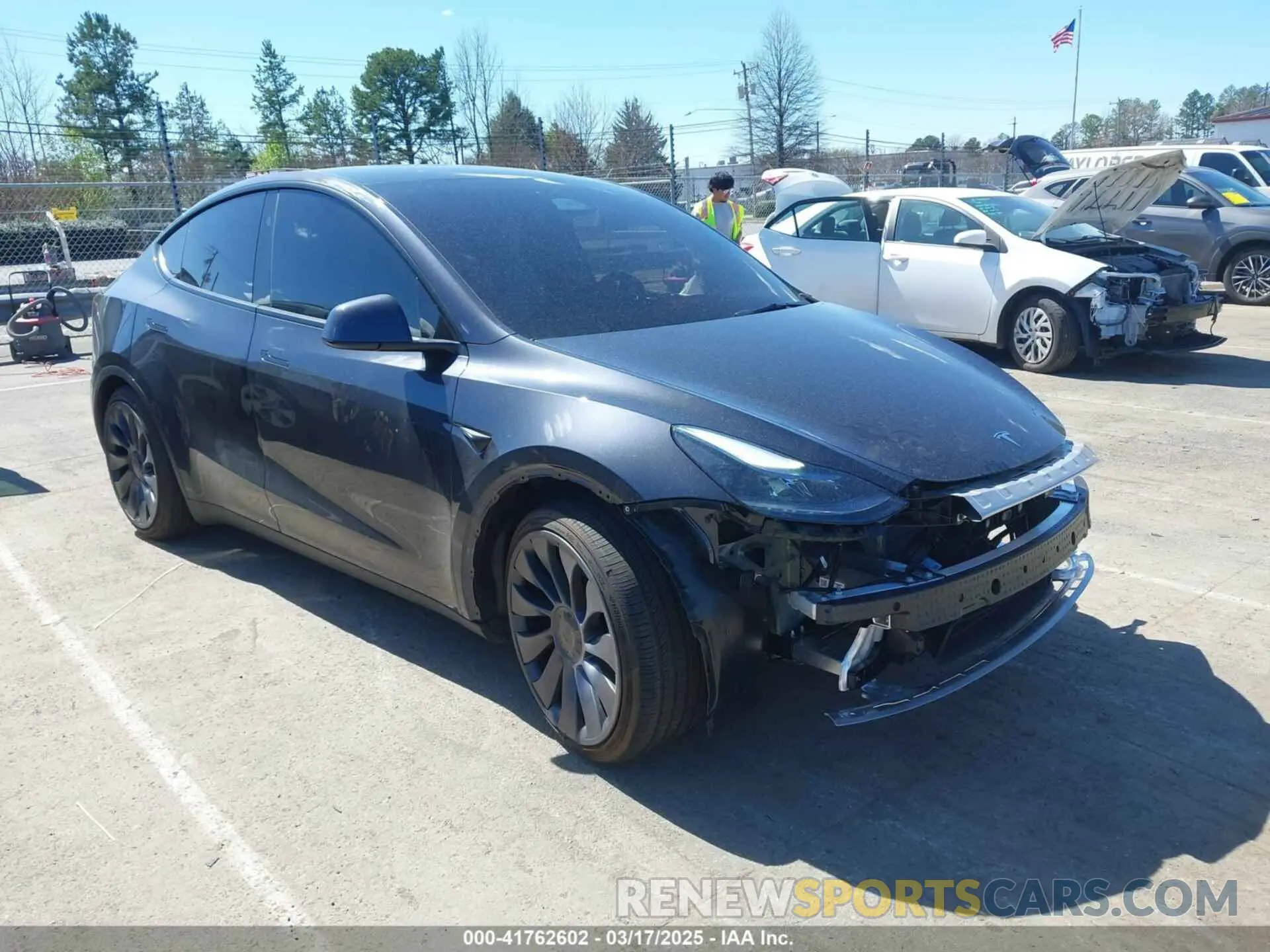 1 Фотография поврежденного автомобиля 7SAYGDEF1RA329825 TESLA MODEL Y 2024