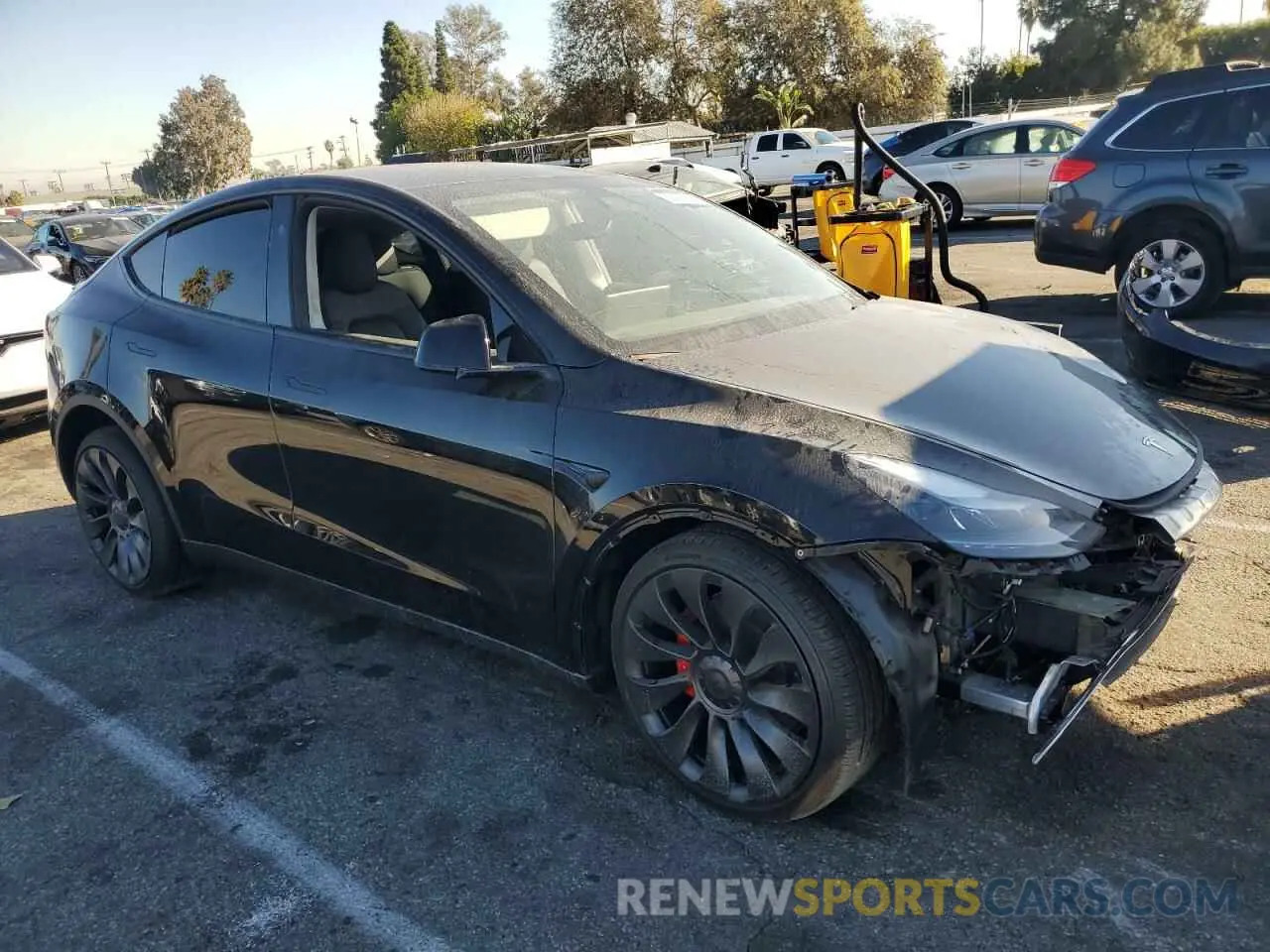 4 Photograph of a damaged car 7SAYGDEF1RF163776 TESLA MODEL Y 2024