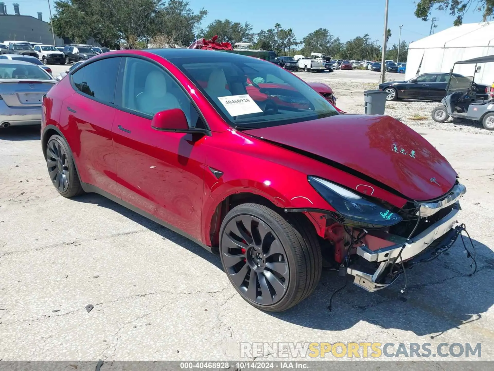 1 Photograph of a damaged car 7SAYGDEF2RF063914 TESLA MODEL Y 2024