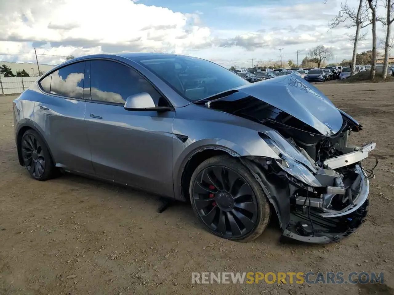 4 Фотография поврежденного автомобиля 7SAYGDEF2RF113873 TESLA MODEL Y 2024