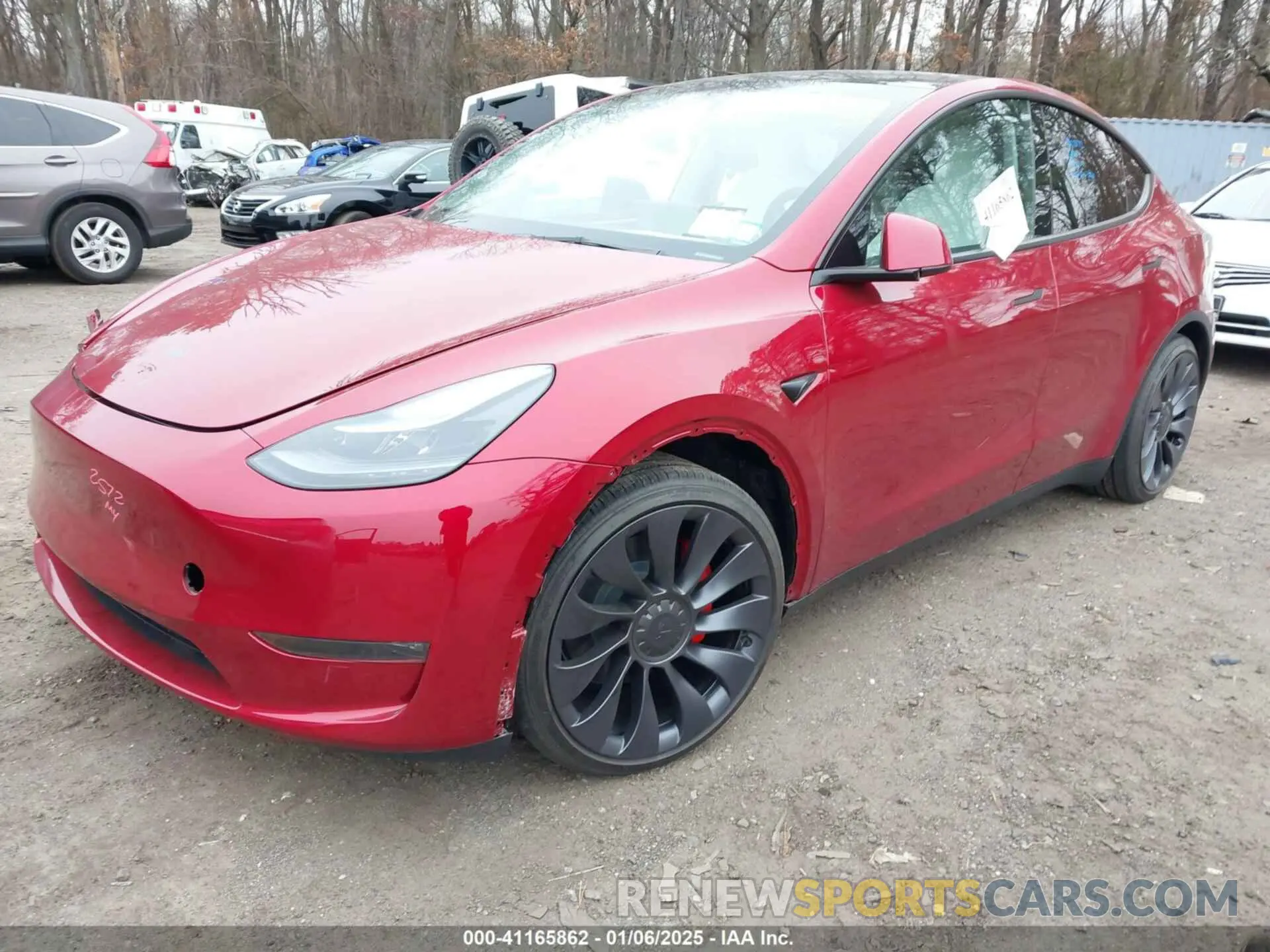 2 Photograph of a damaged car 7SAYGDEF3RA321483 TESLA MODEL Y 2024