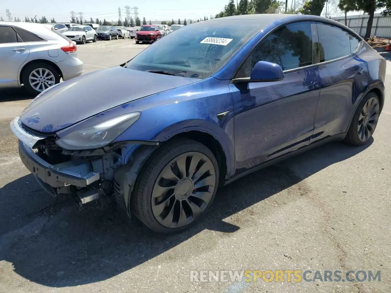 1 Photograph of a damaged car 7SAYGDEF3RF107726 TESLA MODEL Y 2024
