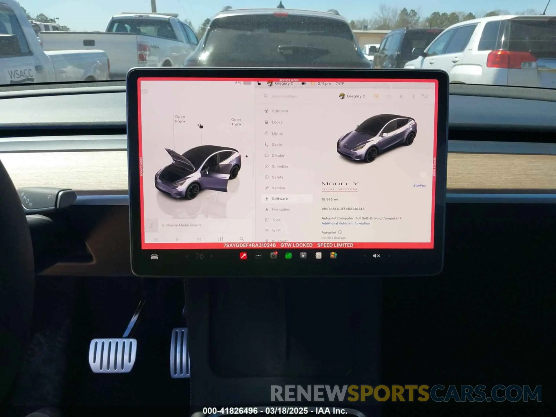 18 Photograph of a damaged car 7SAYGDEF4RA310248 TESLA MODEL Y 2024