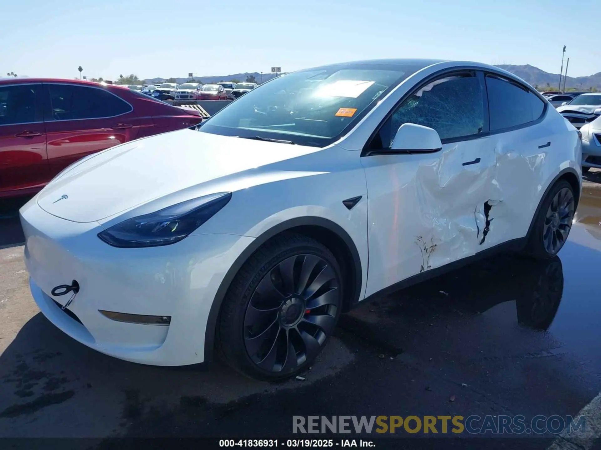 6 Photograph of a damaged car 7SAYGDEF4RF053711 TESLA MODEL Y 2024