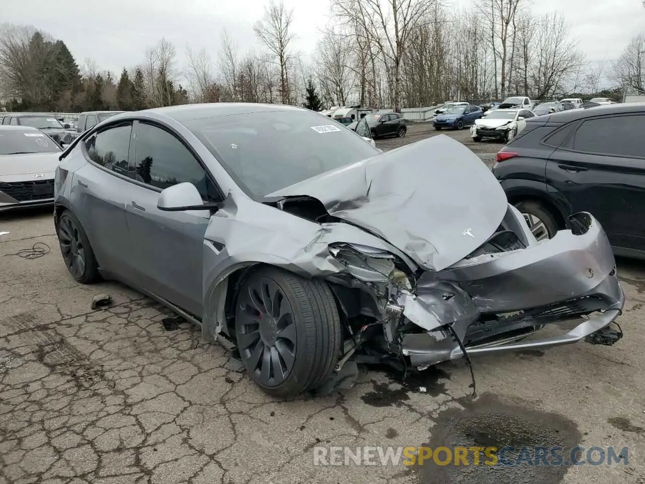 4 Фотография поврежденного автомобиля 7SAYGDEF4RF152108 TESLA MODEL Y 2024