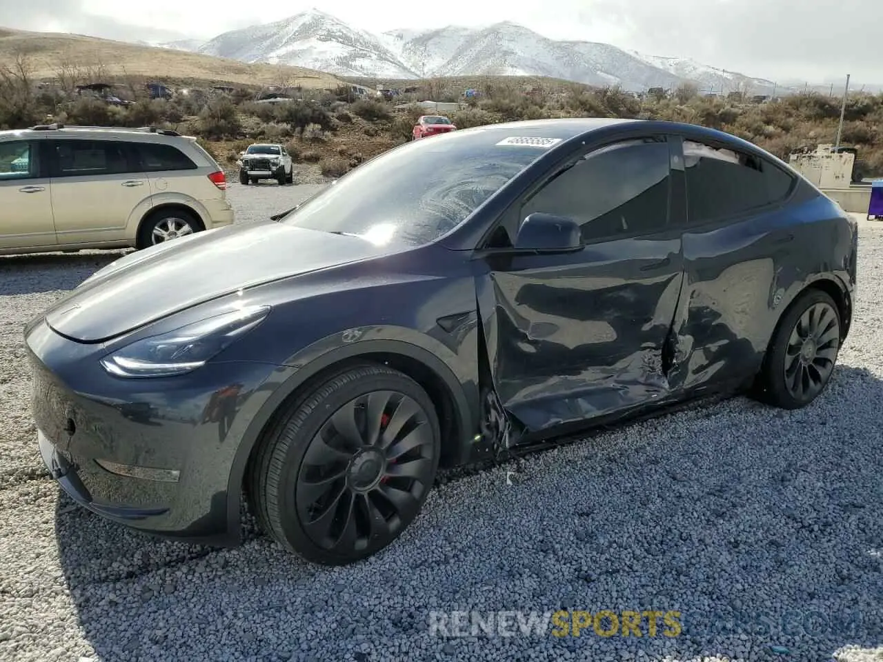 1 Photograph of a damaged car 7SAYGDEF6RF166365 TESLA MODEL Y 2024
