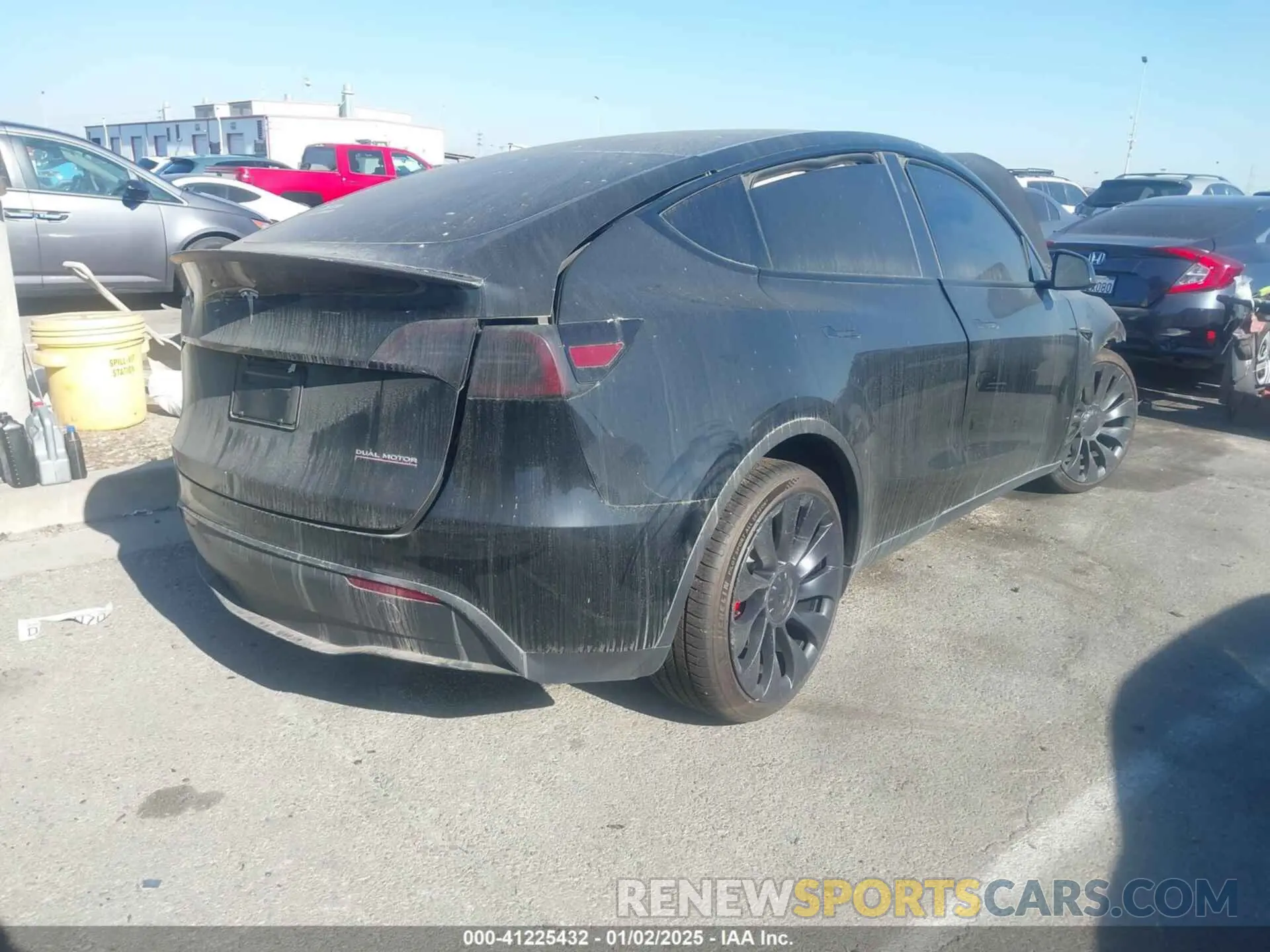 4 Фотография поврежденного автомобиля 7SAYGDEF7RF021464 TESLA MODEL Y 2024