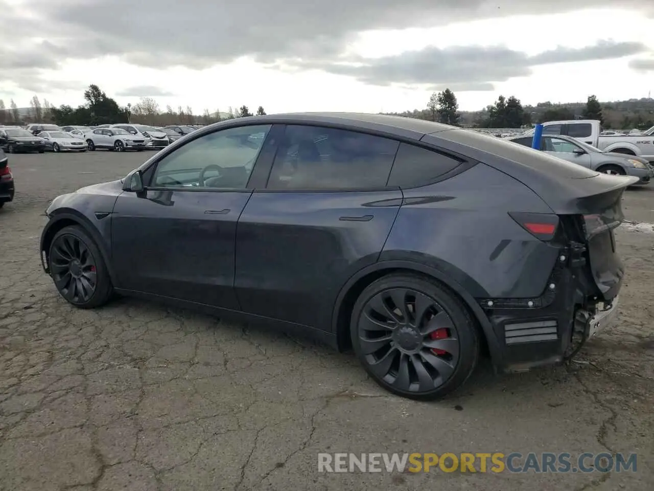 2 Фотография поврежденного автомобиля 7SAYGDEF7RF093054 TESLA MODEL Y 2024