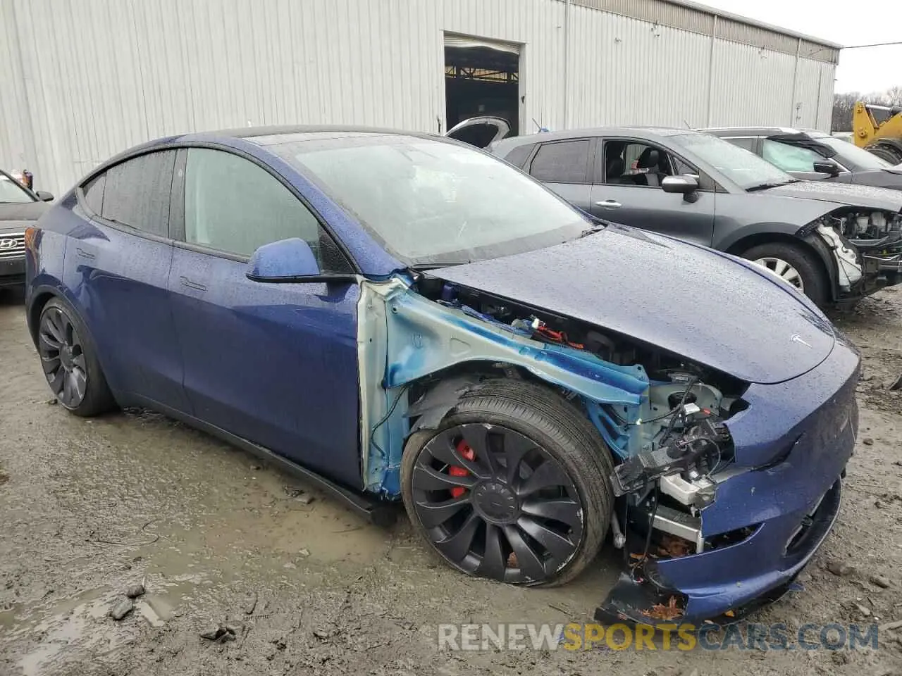4 Фотография поврежденного автомобиля 7SAYGDEF8RA303514 TESLA MODEL Y 2024