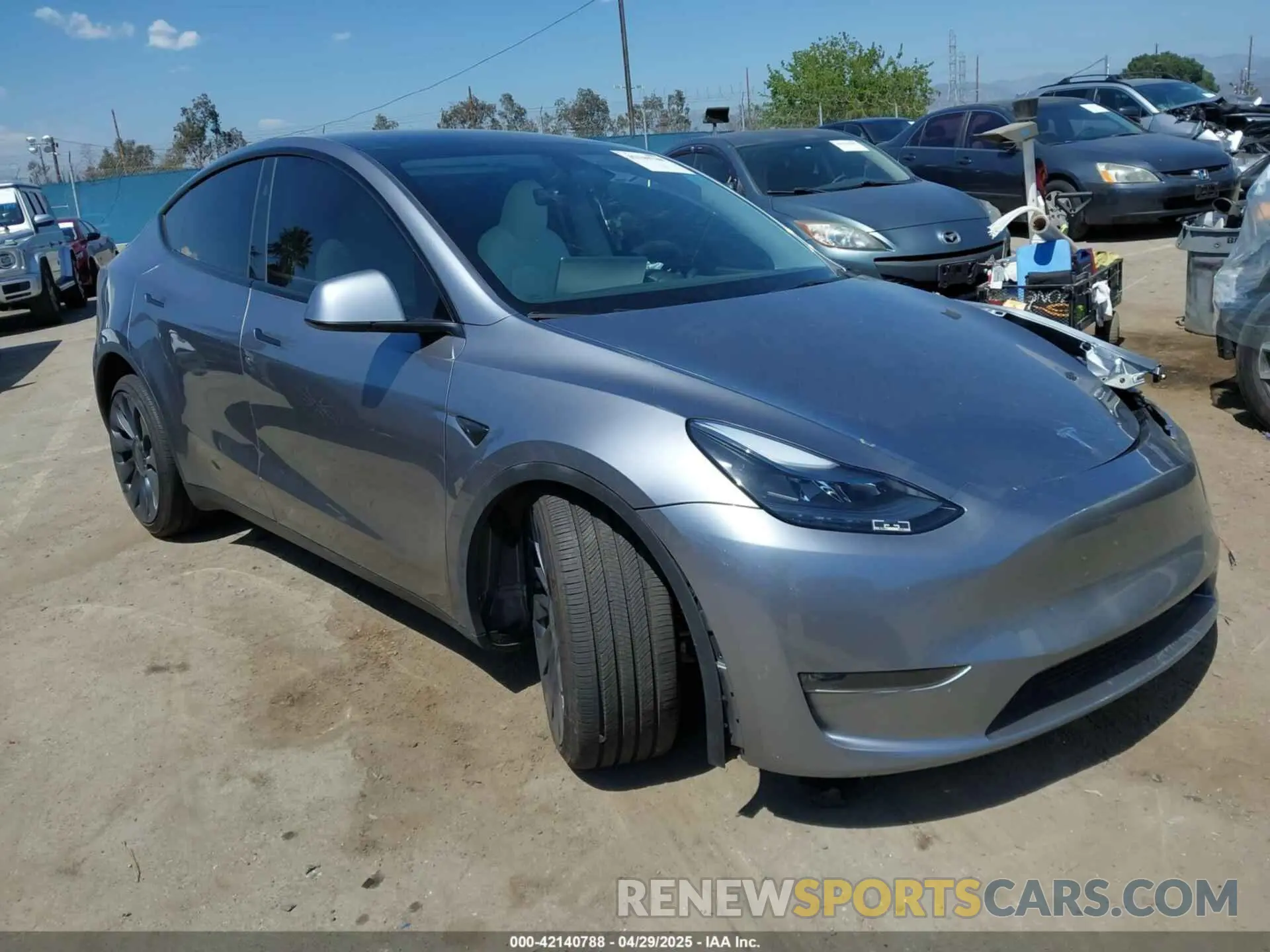 1 Photograph of a damaged car 7SAYGDEF9RA299036 TESLA MODEL Y 2024