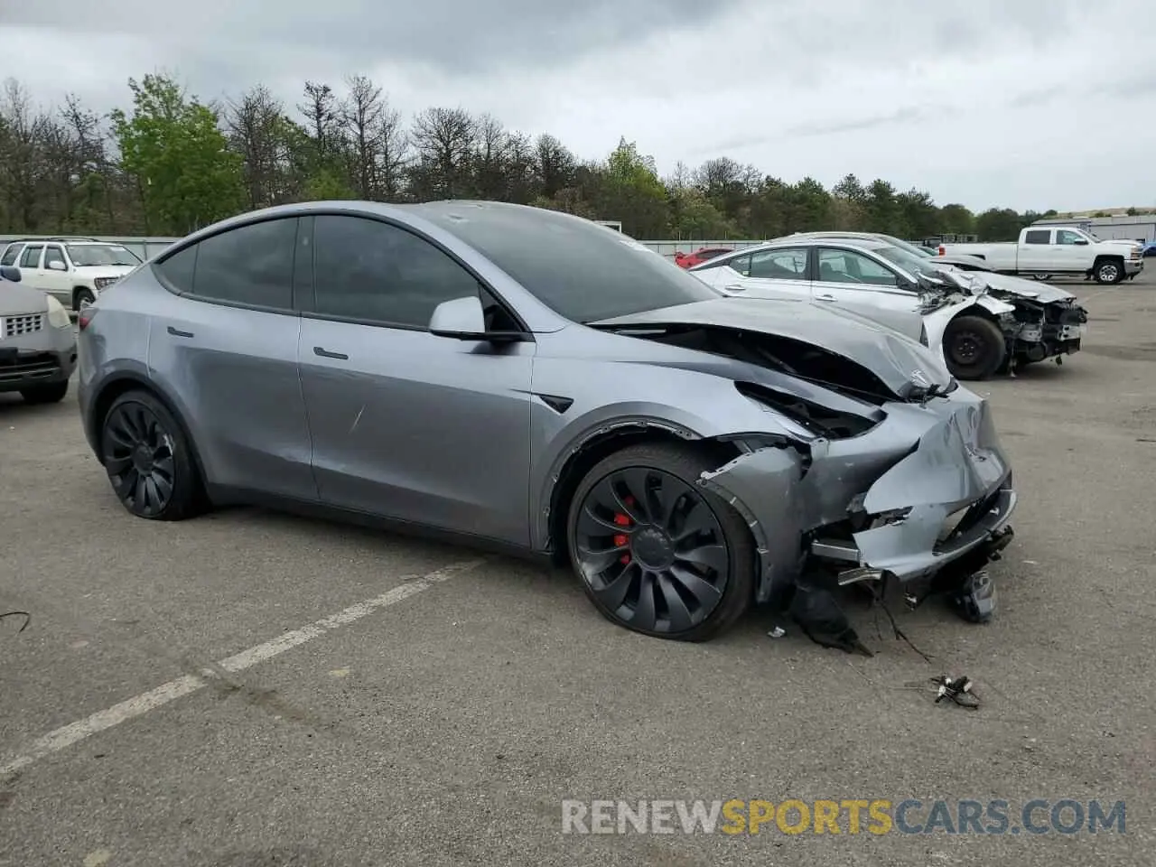 4 Фотография поврежденного автомобиля 7SAYGDEF9RA307989 TESLA MODEL Y 2024