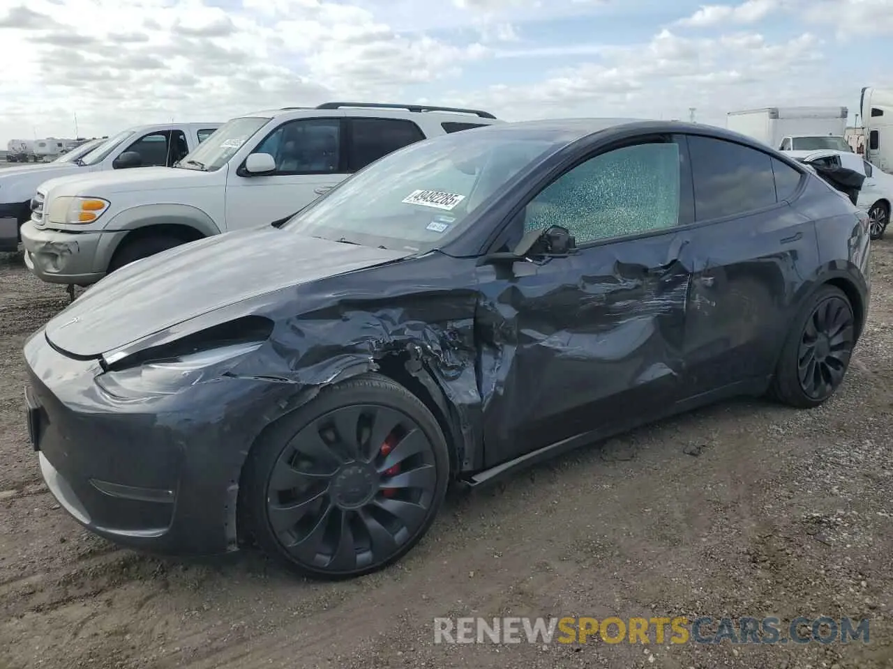 1 Фотография поврежденного автомобиля 7SAYGDEFXRA283041 TESLA MODEL Y 2024