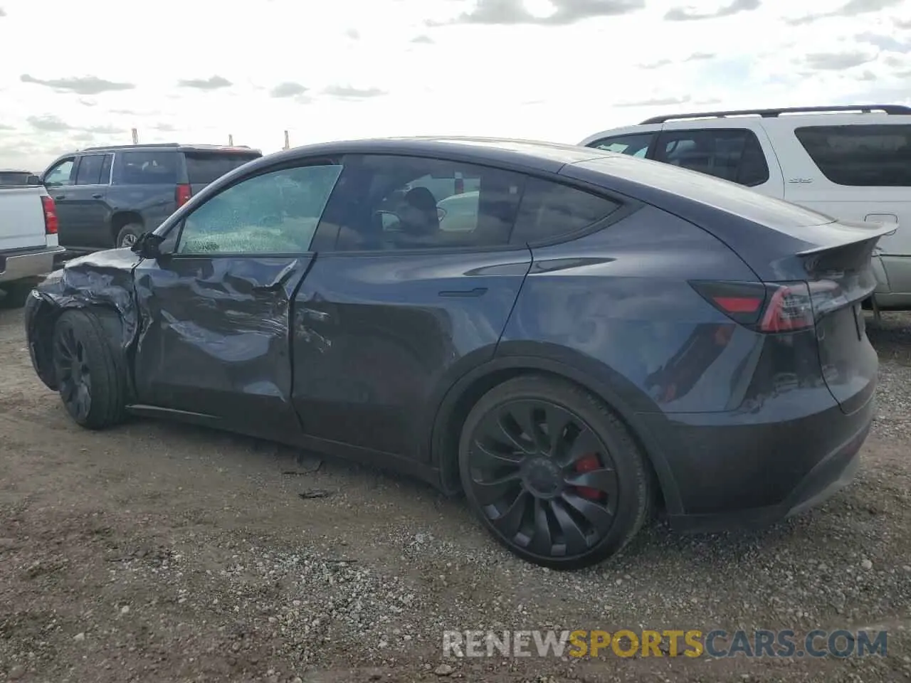 2 Фотография поврежденного автомобиля 7SAYGDEFXRA283041 TESLA MODEL Y 2024