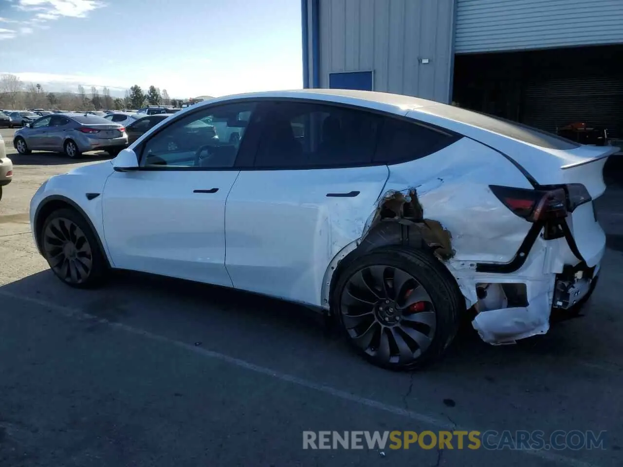 2 Фотография поврежденного автомобиля 7SAYGDEFXRF117959 TESLA MODEL Y 2024