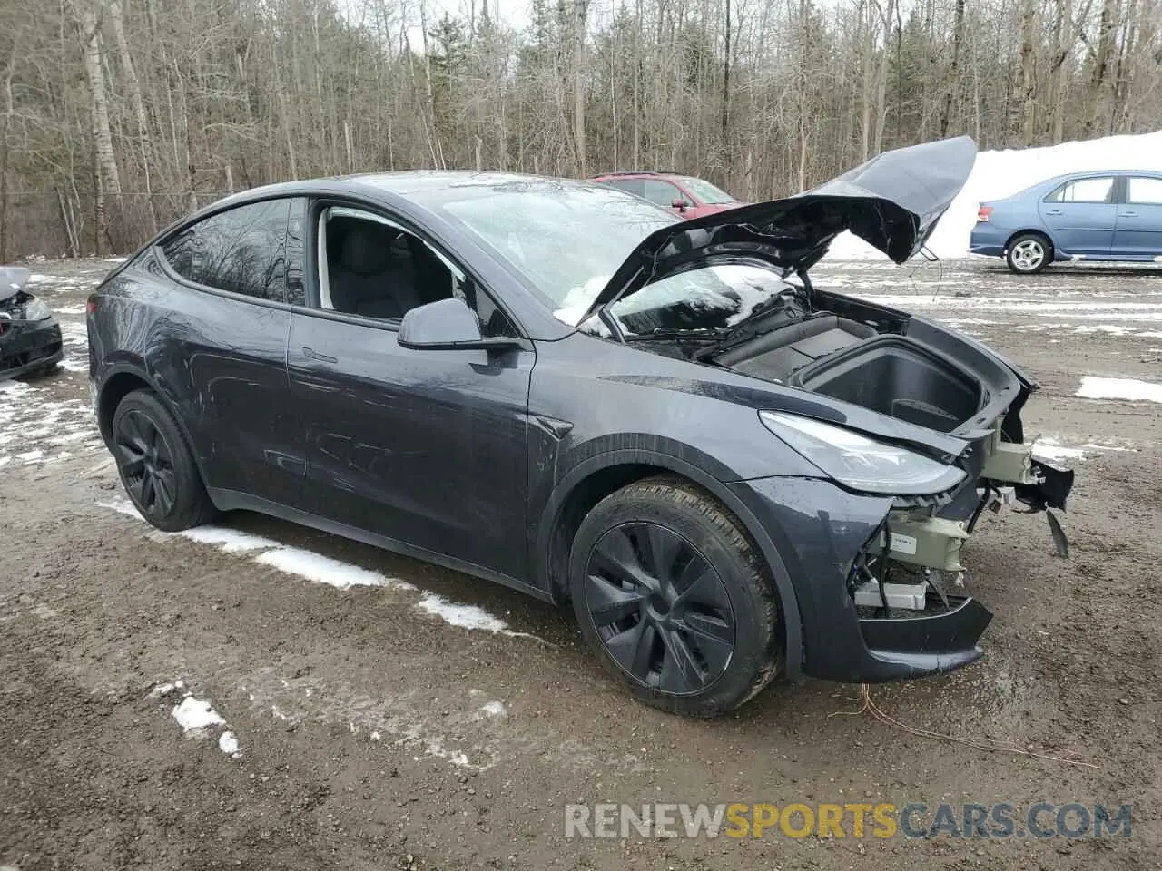 4 Фотография поврежденного автомобиля LRWYGDEE9RC639688 TESLA MODEL Y 2024
