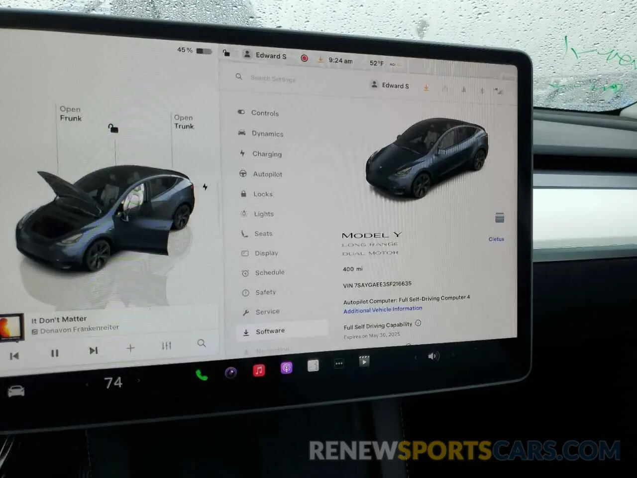 9 Фотография поврежденного автомобиля 7SAYGAEE3SF216635 TESLA MODEL Y 2025