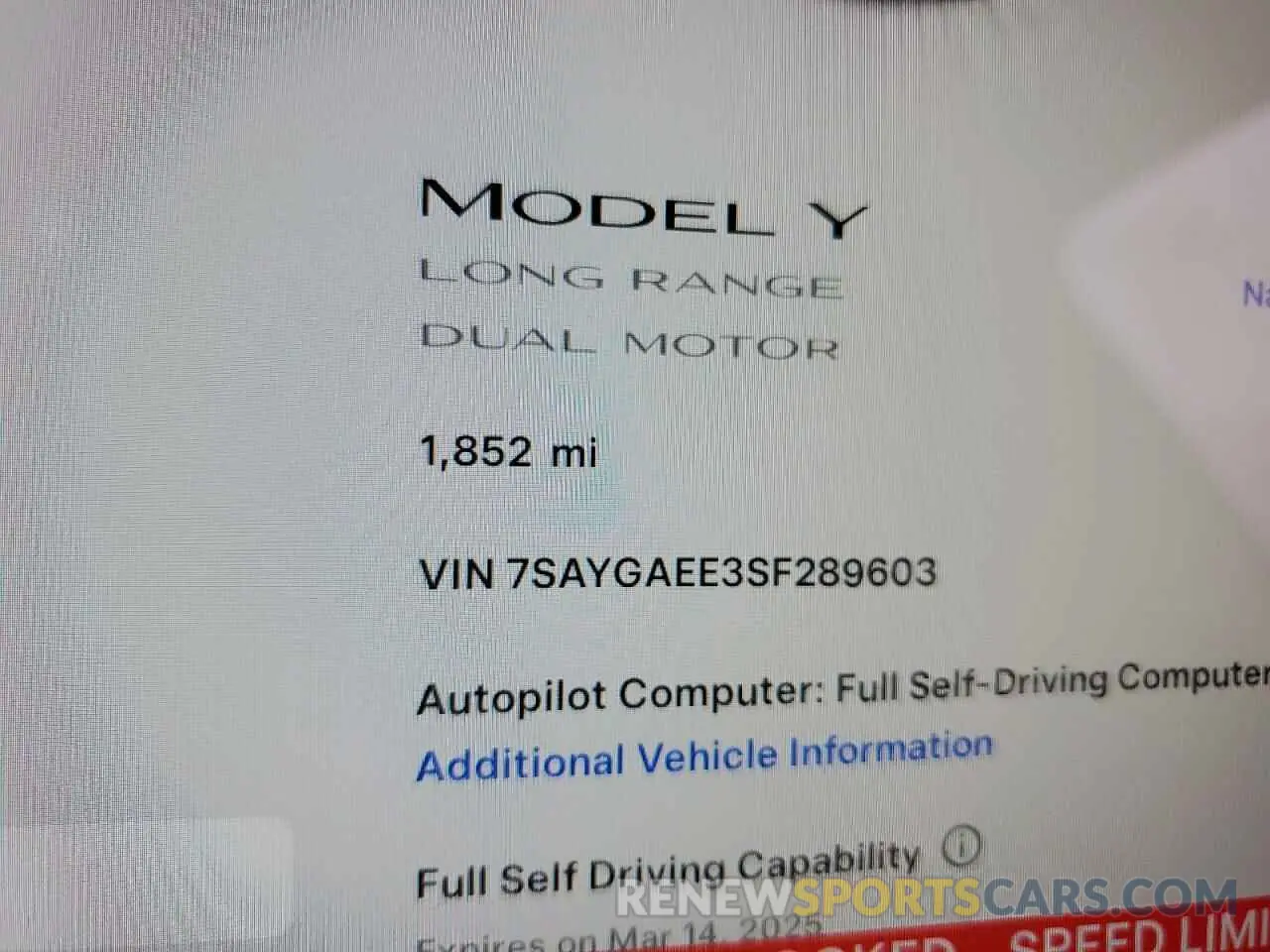 9 Фотография поврежденного автомобиля 7SAYGAEE3SF289603 TESLA MODEL Y 2025