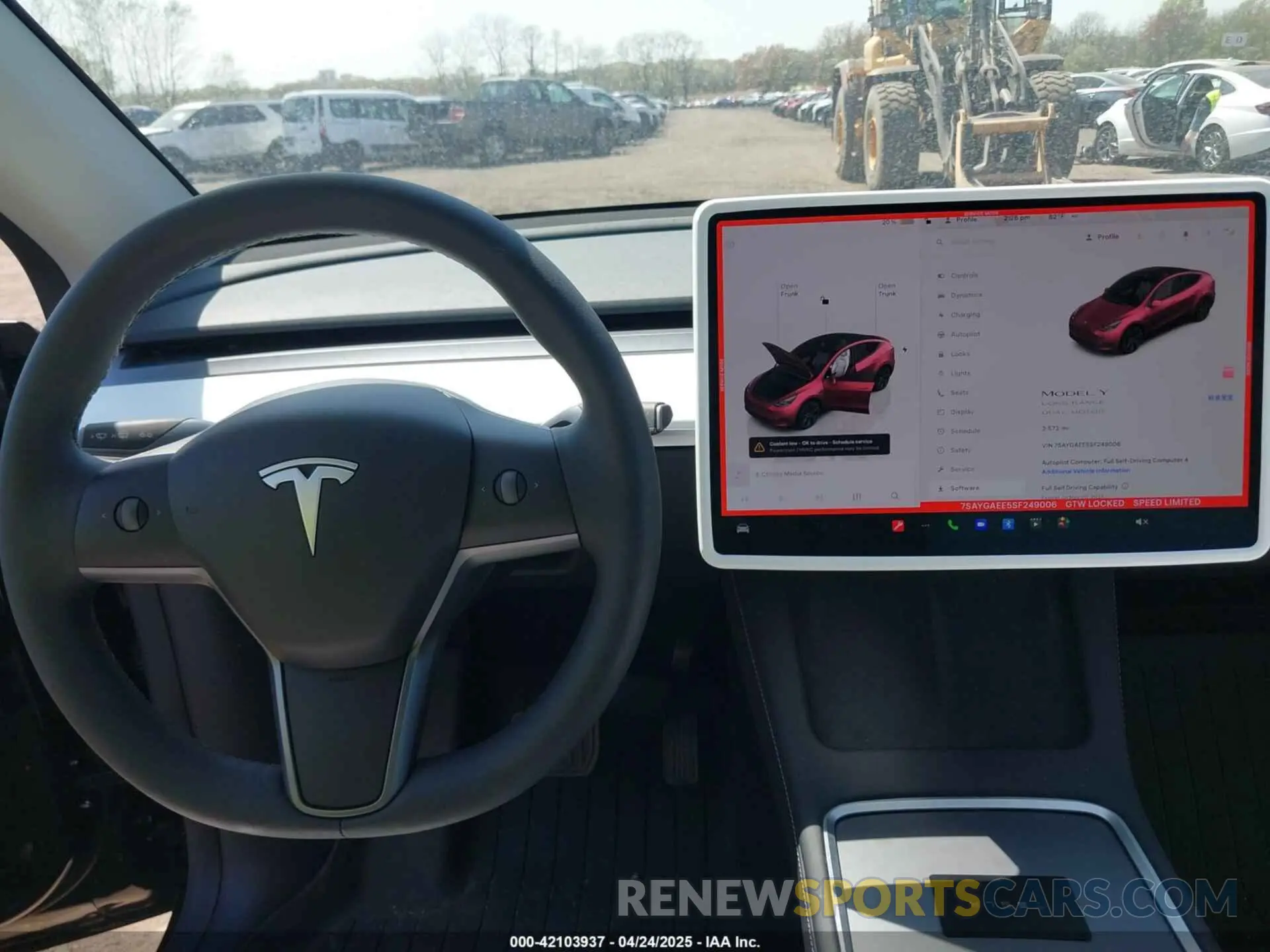 18 Фотография поврежденного автомобиля 7SAYGAEE5SF249006 TESLA MODEL Y 2025