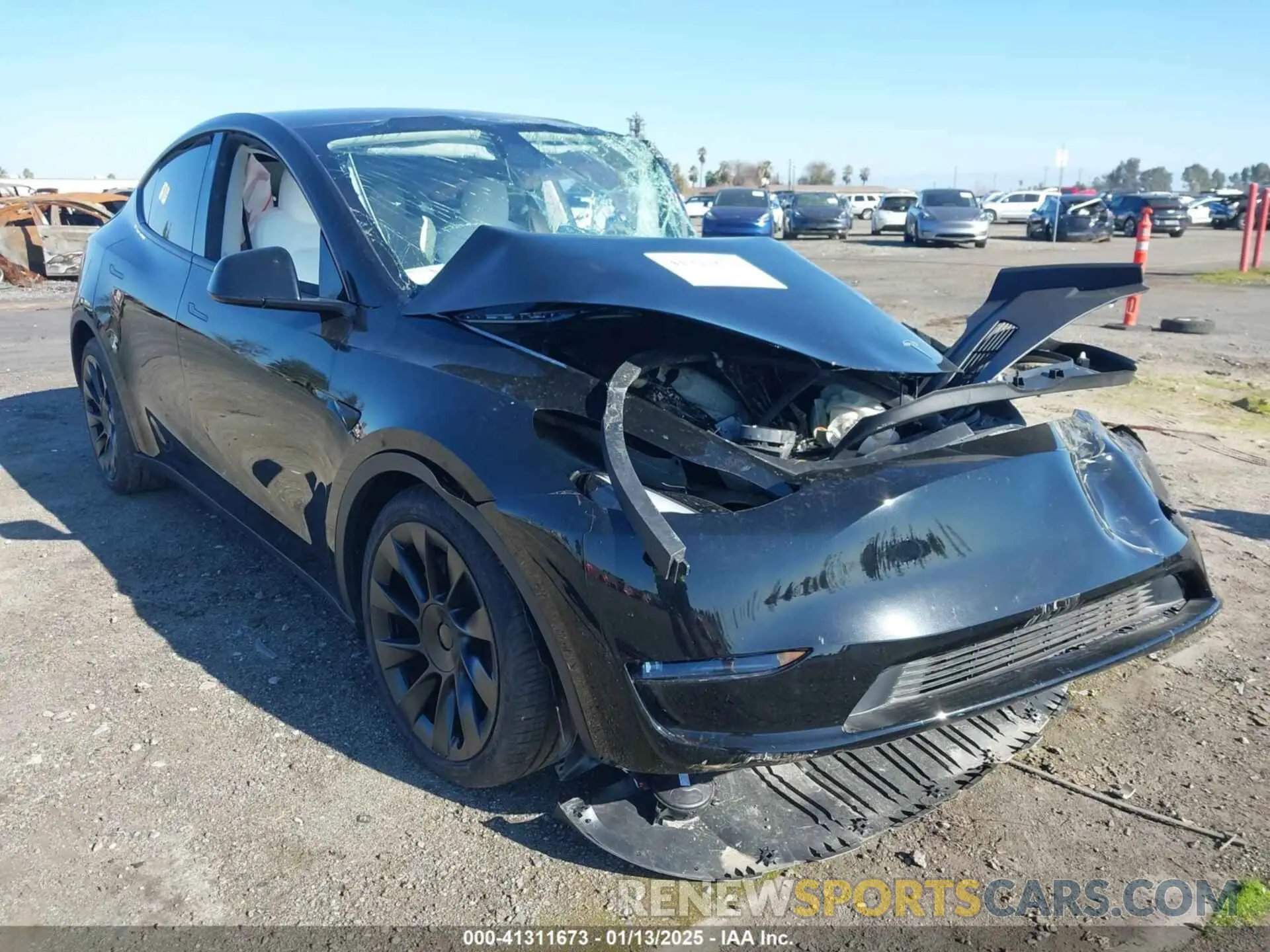 1 Photograph of a damaged car 7SAYGAEE6SF215009 TESLA MODEL Y 2025