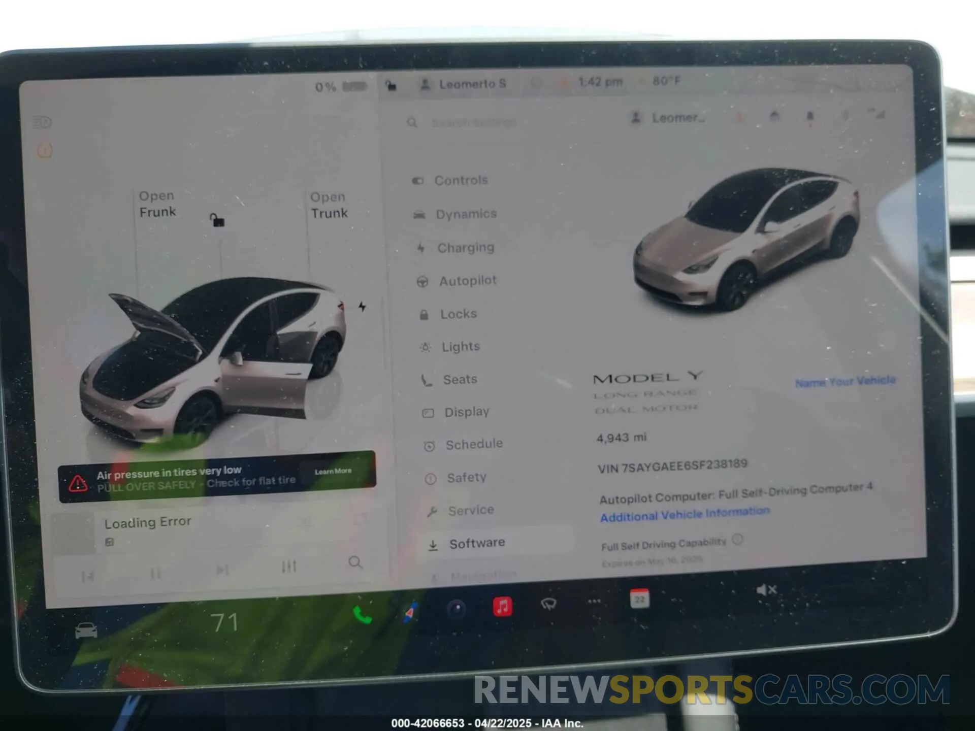 7 Photograph of a damaged car 7SAYGAEE6SF238189 TESLA MODEL Y 2025