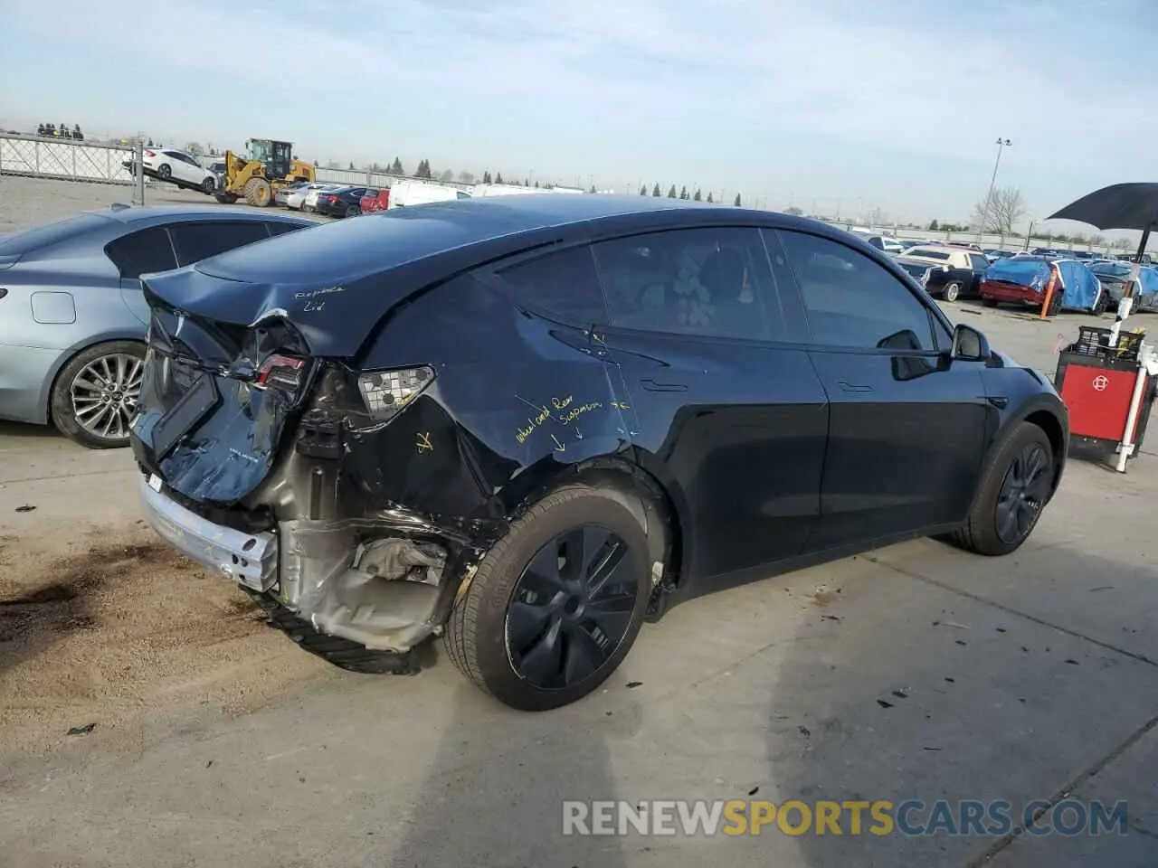 3 Фотография поврежденного автомобиля 7SAYGAEE7SF215150 TESLA MODEL Y 2025