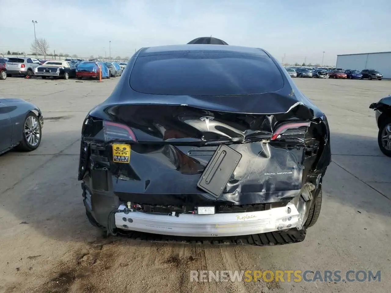 6 Фотография поврежденного автомобиля 7SAYGAEE7SF215150 TESLA MODEL Y 2025
