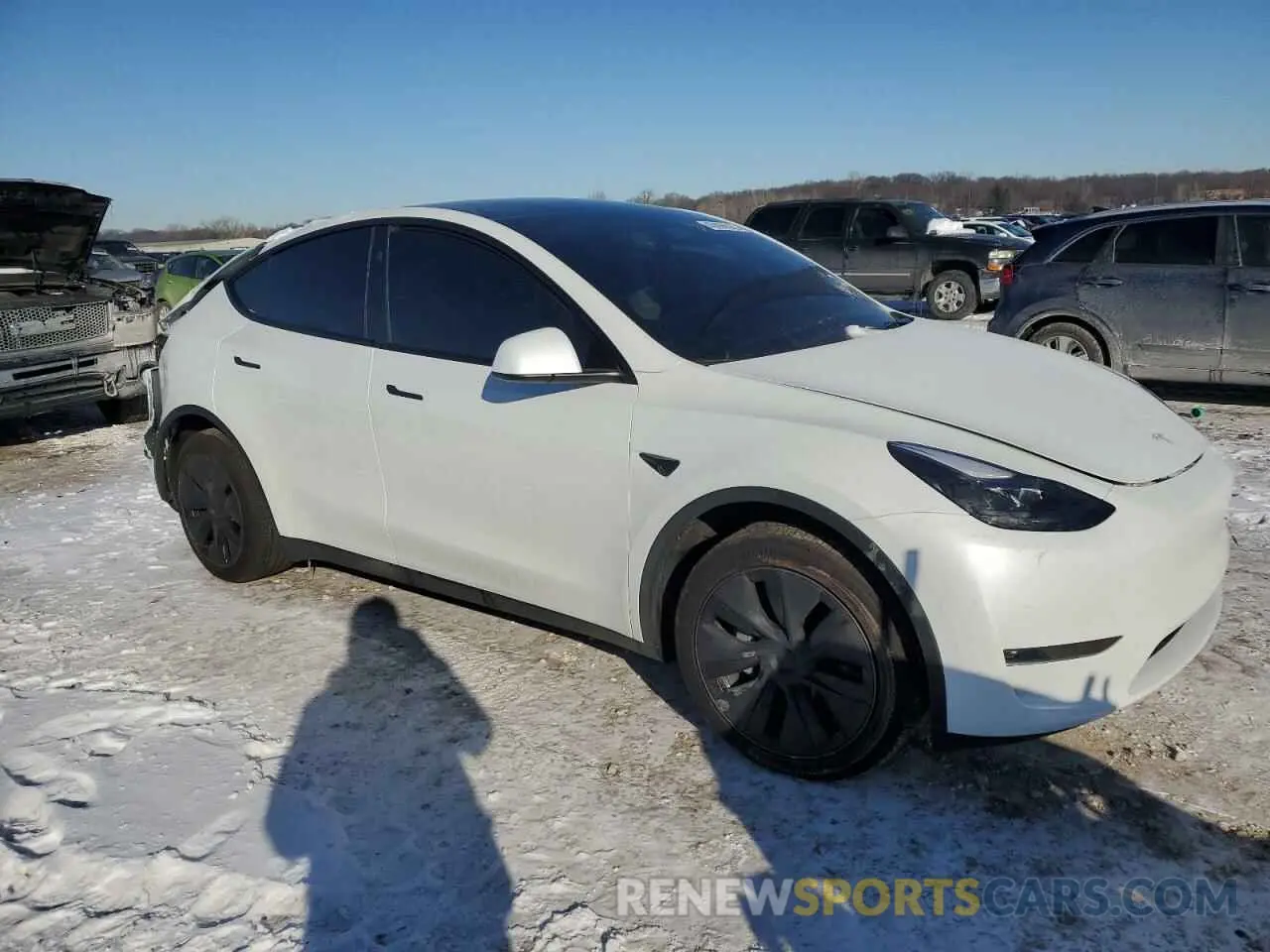 4 Photograph of a damaged car 7SAYGAEE8SF255950 TESLA MODEL Y 2025