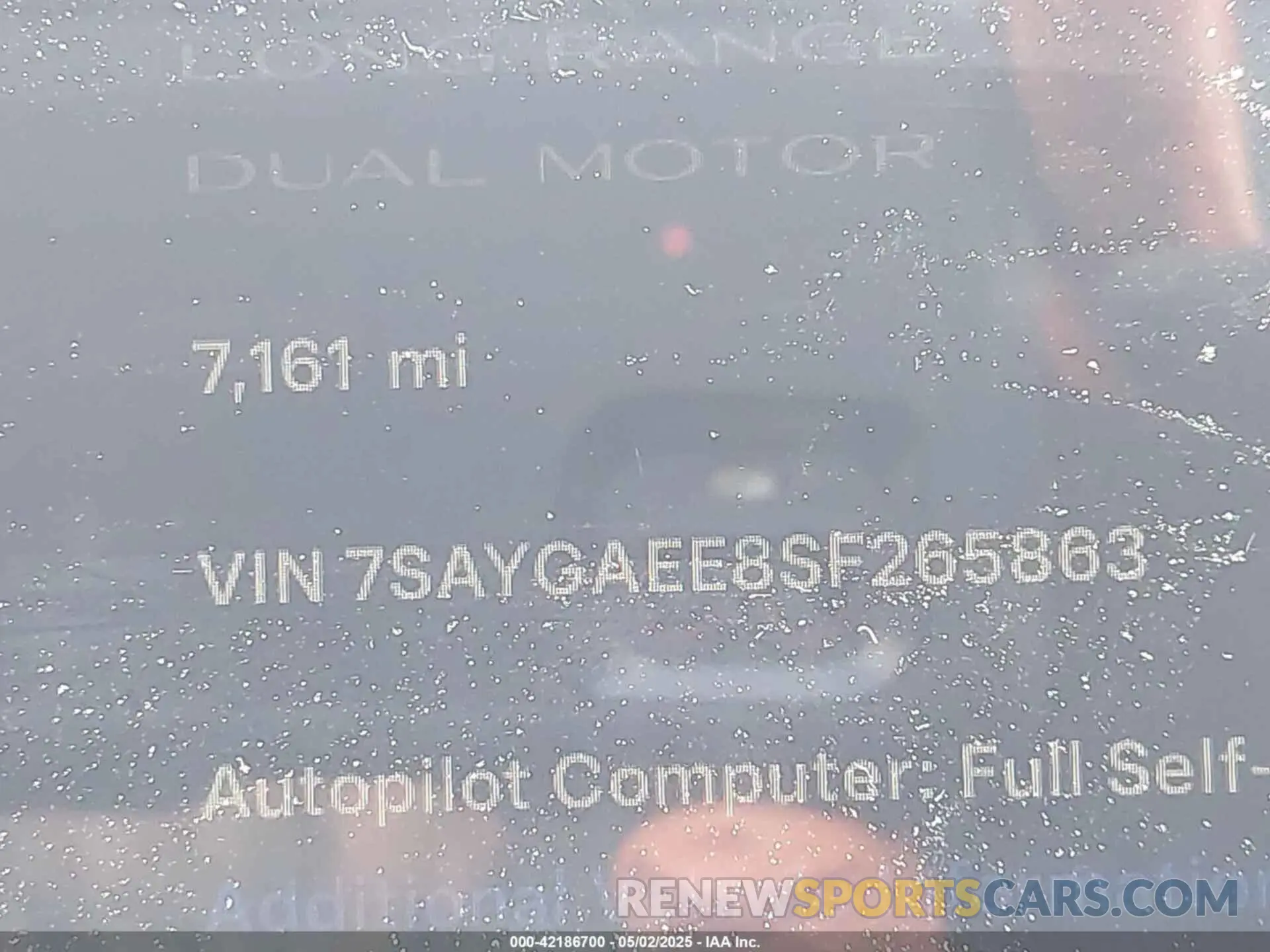15 Photograph of a damaged car 7SAYGAEE8SF265863 TESLA MODEL Y 2025