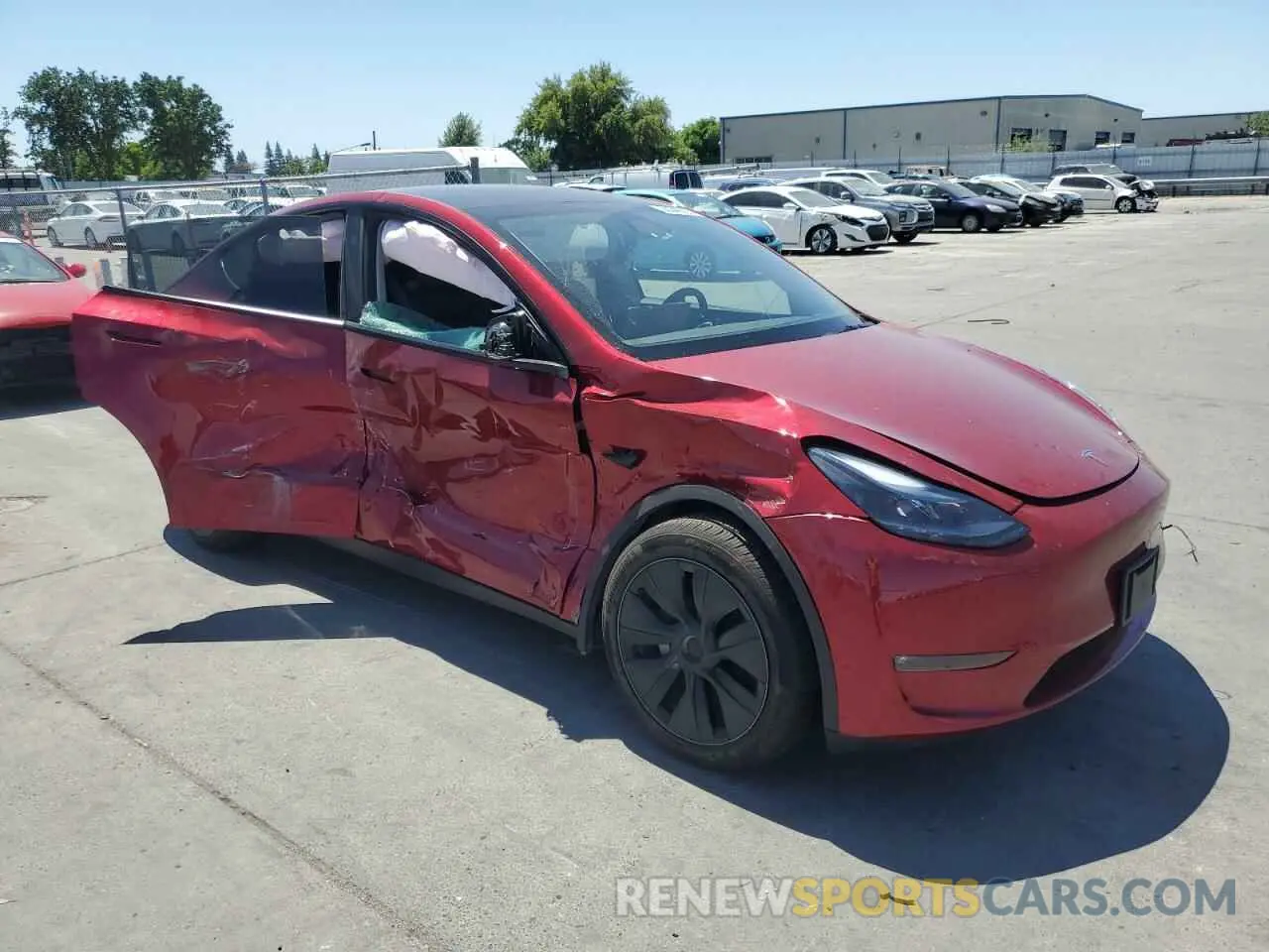 4 Photograph of a damaged car 7SAYGAEEXSF279327 TESLA MODEL Y 2025