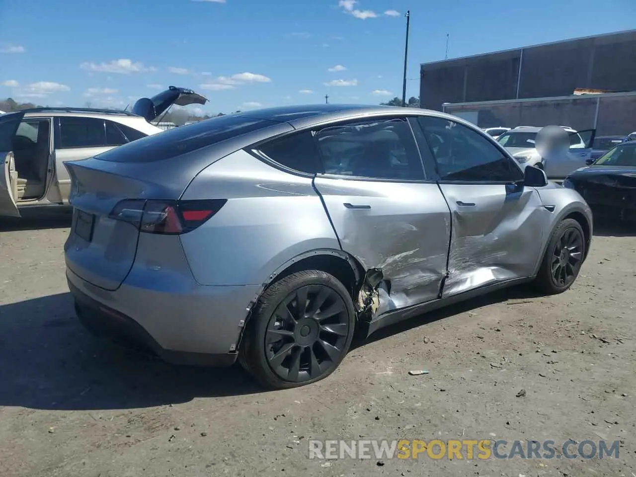 3 Фотография поврежденного автомобиля 7SAYGDED0SF247561 TESLA MODEL Y 2025