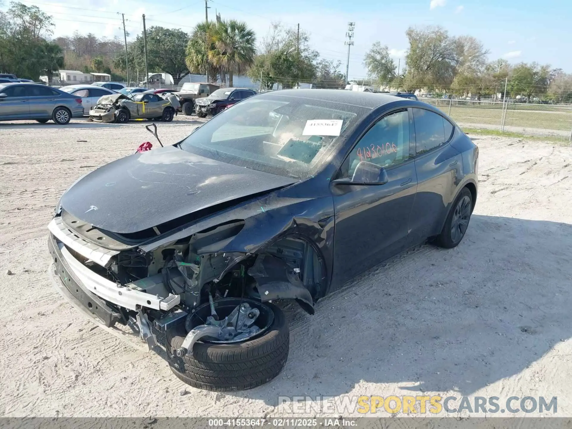 2 Photograph of a damaged car 7SAYGDED0SF248872 TESLA MODEL Y 2025