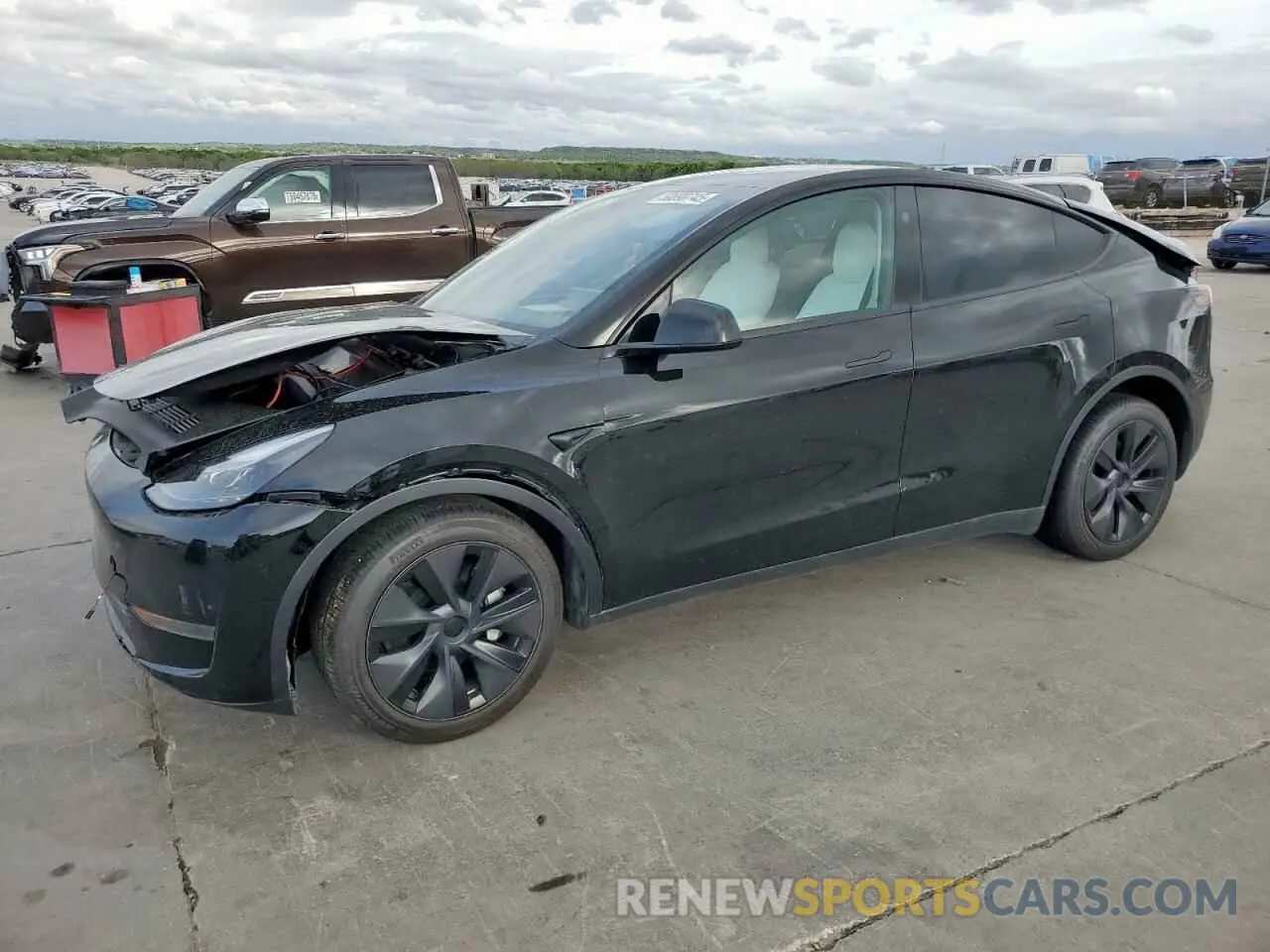 1 Фотография поврежденного автомобиля 7SAYGDED1SA358679 TESLA MODEL Y 2025