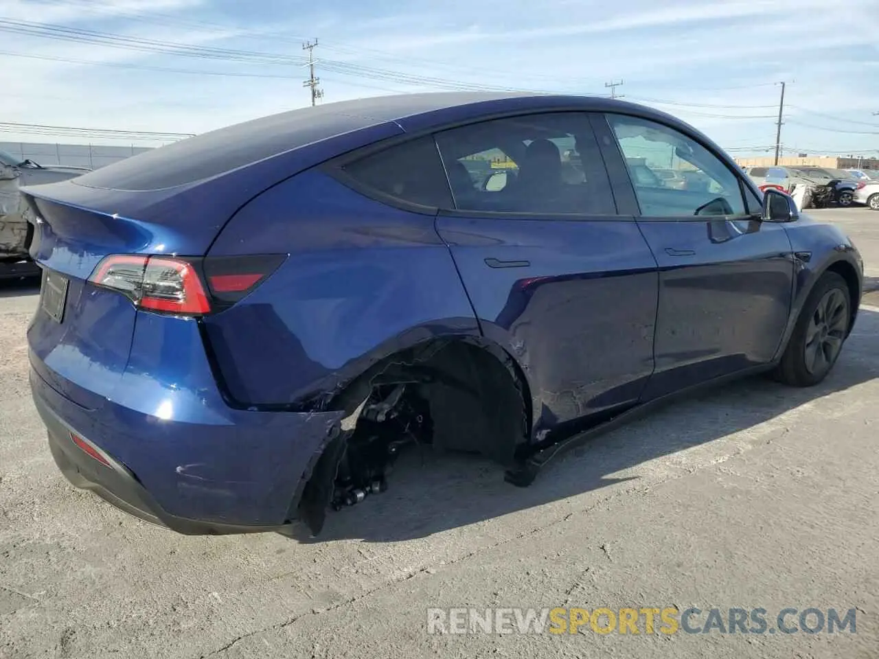 3 Фотография поврежденного автомобиля 7SAYGDED1SF235306 TESLA MODEL Y 2025