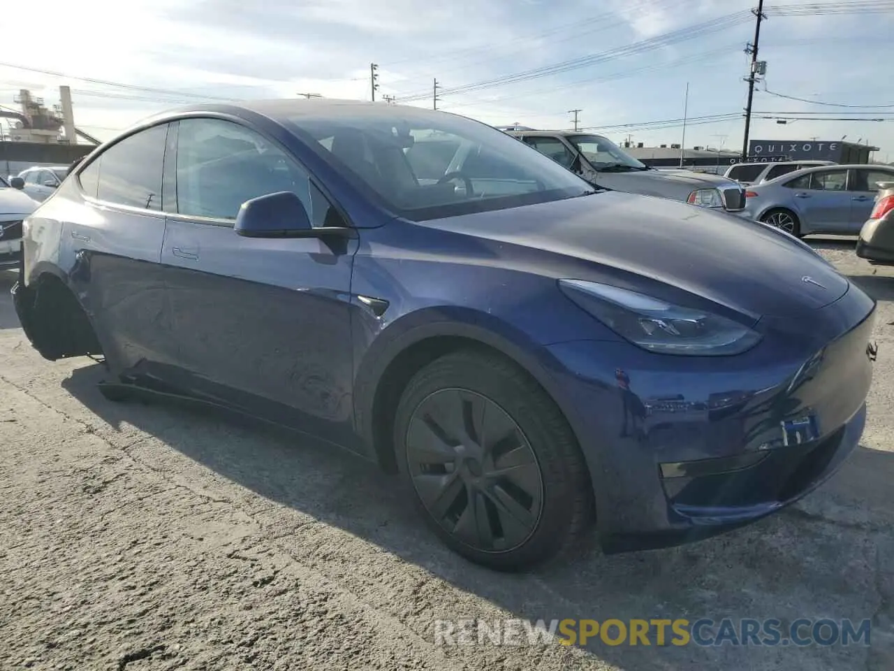 4 Фотография поврежденного автомобиля 7SAYGDED1SF235306 TESLA MODEL Y 2025