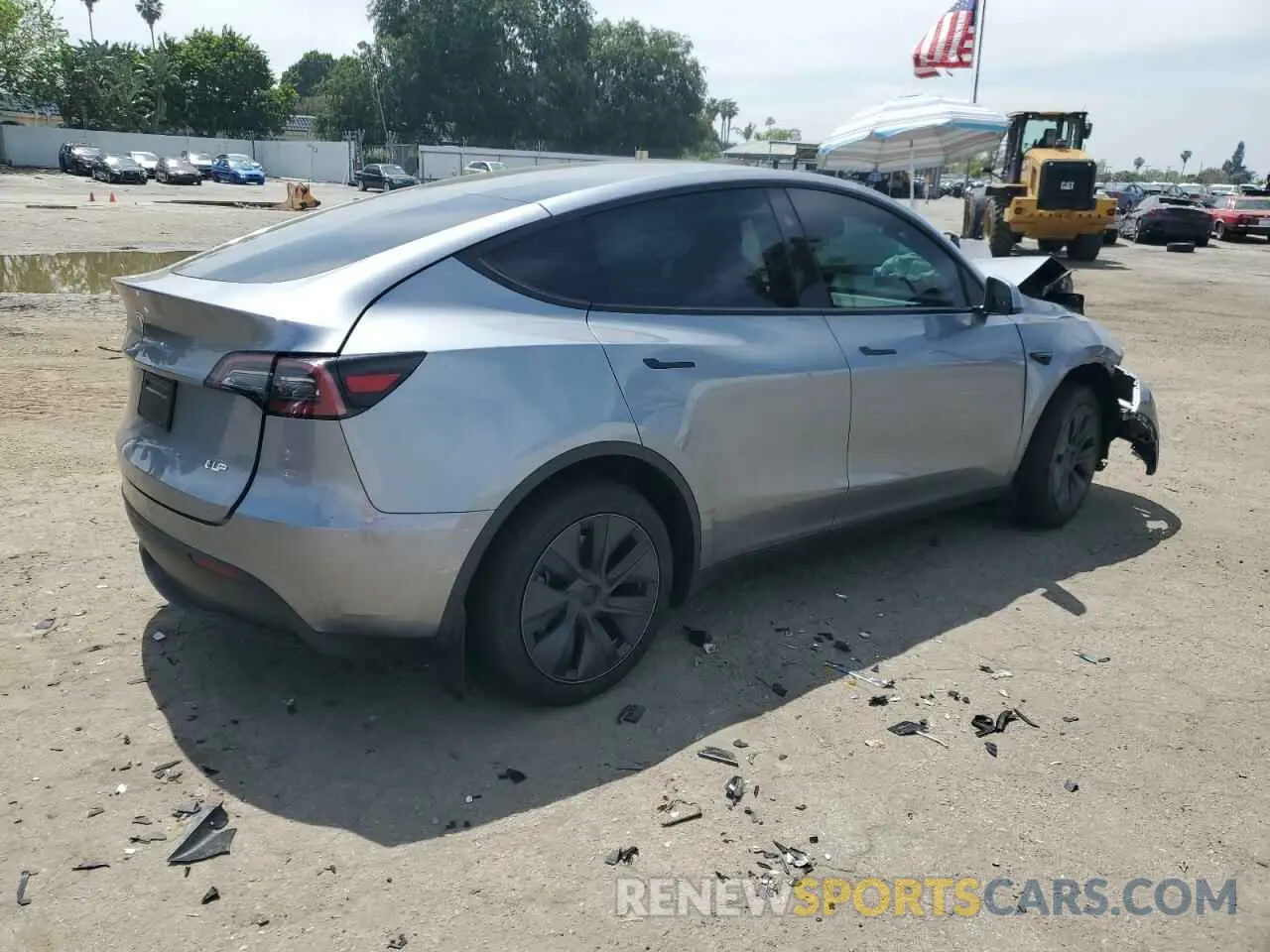 3 Фотография поврежденного автомобиля 7SAYGDED2SF239140 TESLA MODEL Y 2025