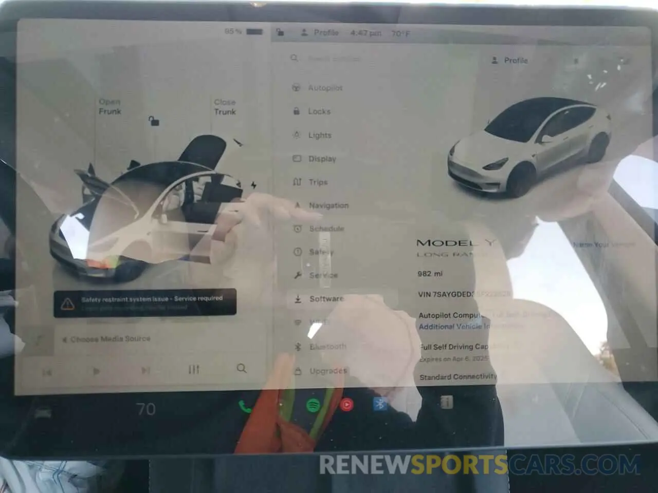 9 Фотография поврежденного автомобиля 7SAYGDED3SF222525 TESLA MODEL Y 2025