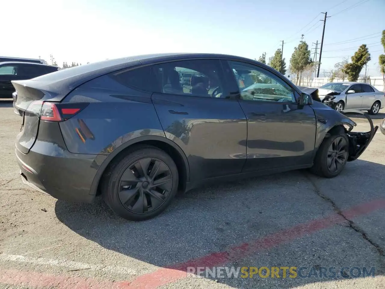 3 Фотография поврежденного автомобиля 7SAYGDED4SF242721 TESLA MODEL Y 2025
