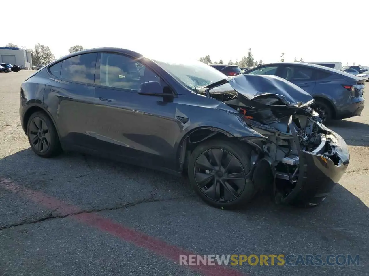 4 Фотография поврежденного автомобиля 7SAYGDED4SF242721 TESLA MODEL Y 2025