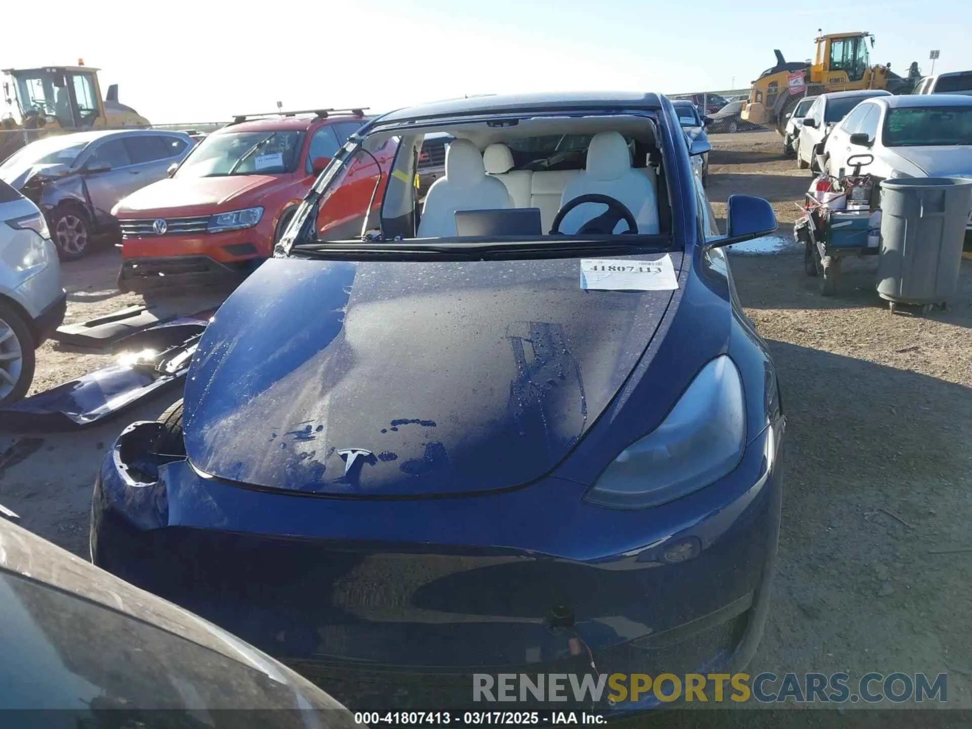 13 Фотография поврежденного автомобиля 7SAYGDED5SA374626 TESLA MODEL Y 2025