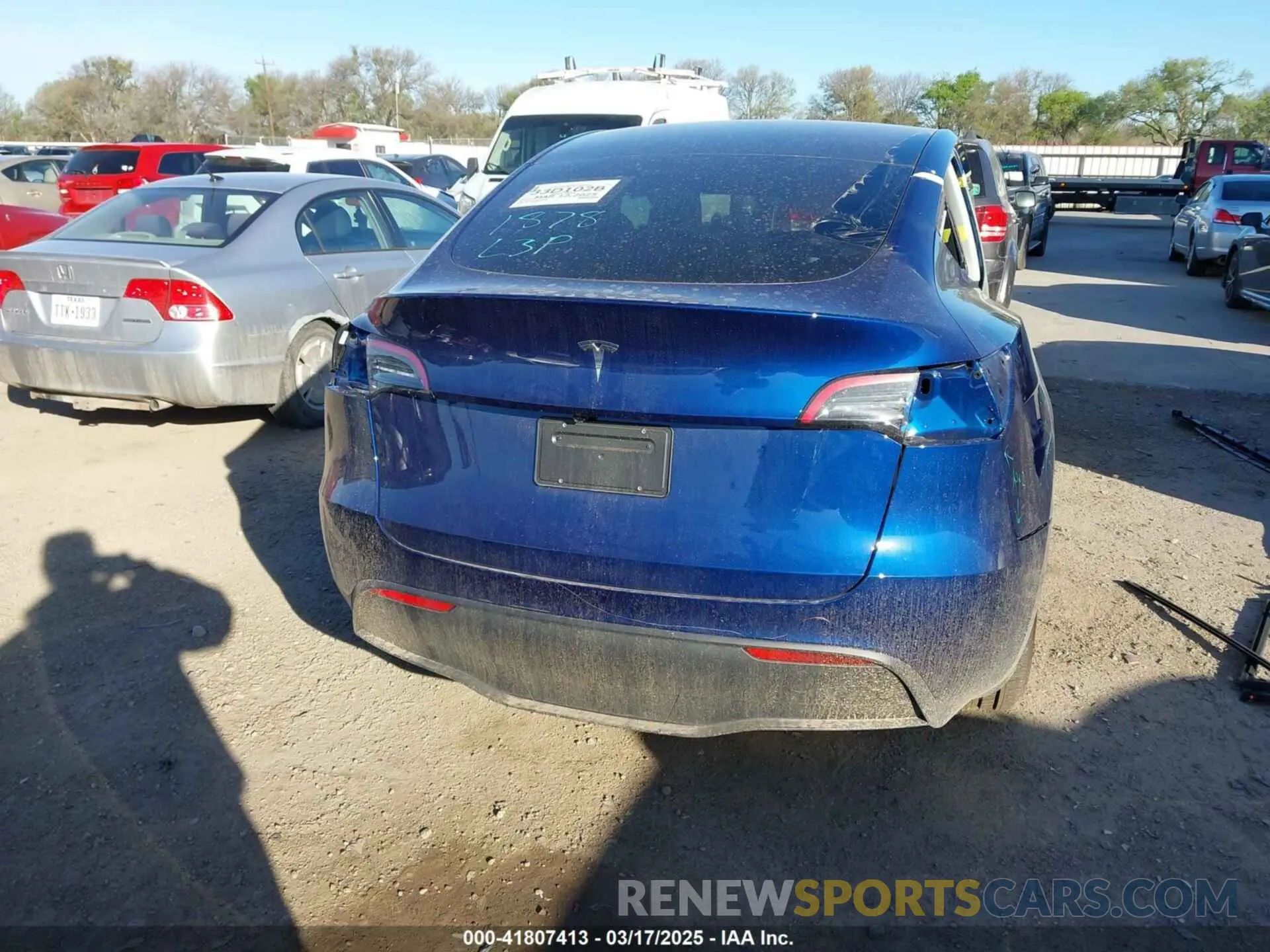17 Фотография поврежденного автомобиля 7SAYGDED5SA374626 TESLA MODEL Y 2025