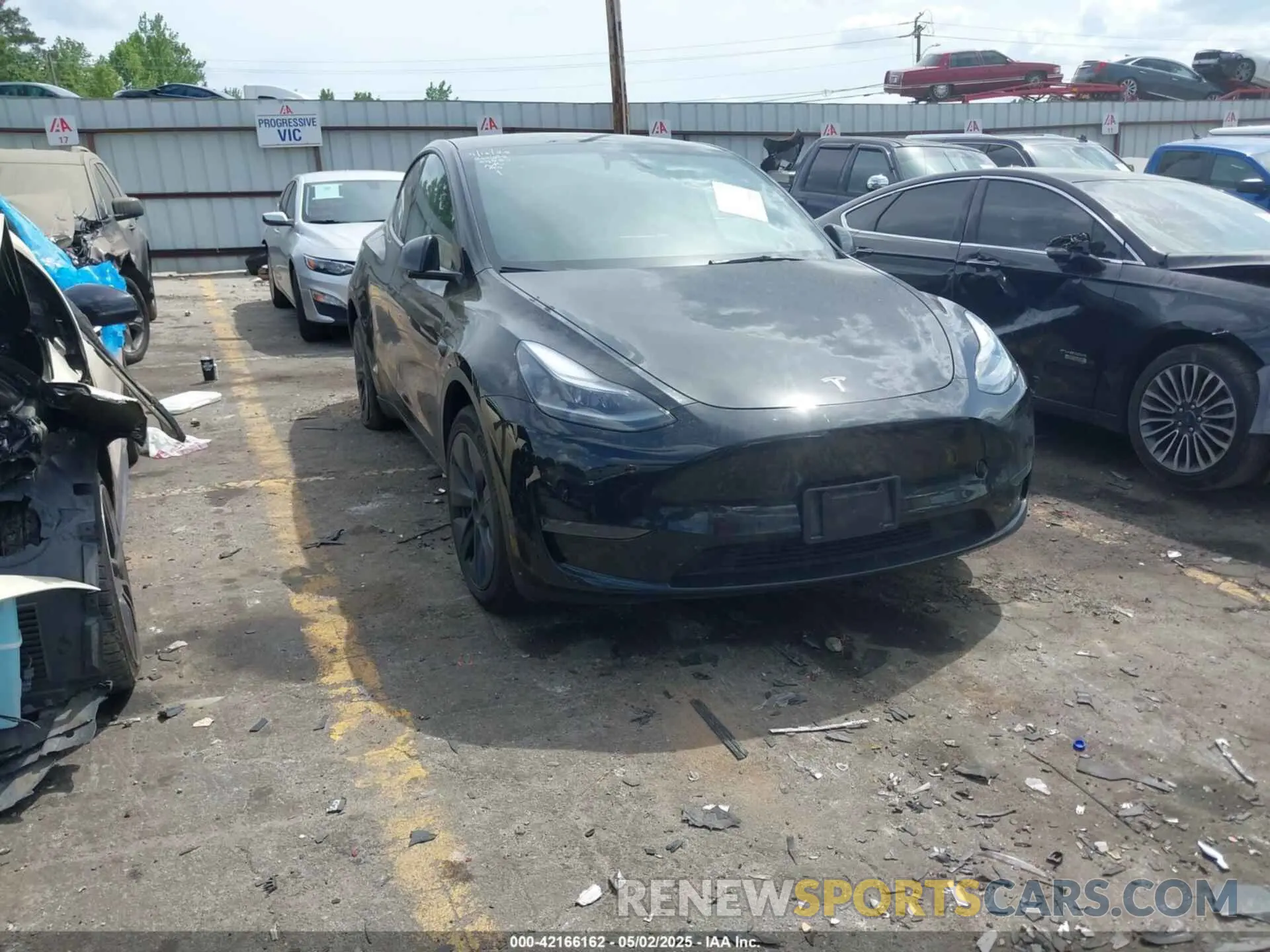 1 Photograph of a damaged car 7SAYGDED6SA340405 TESLA MODEL Y 2025