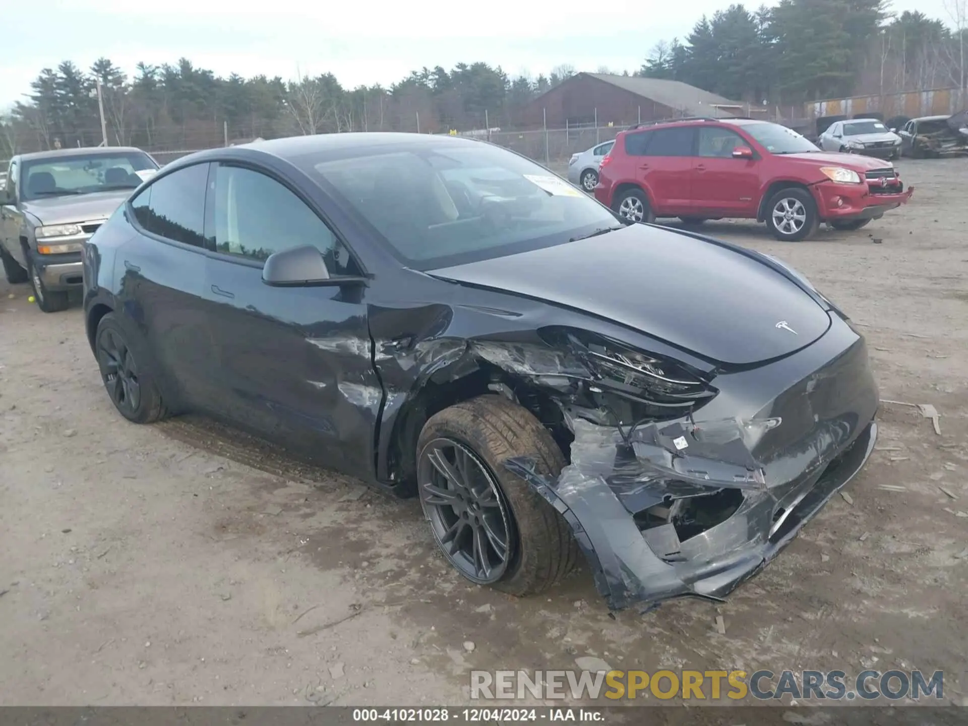 1 Фотография поврежденного автомобиля 7SAYGDED6SF242199 TESLA MODEL Y 2025