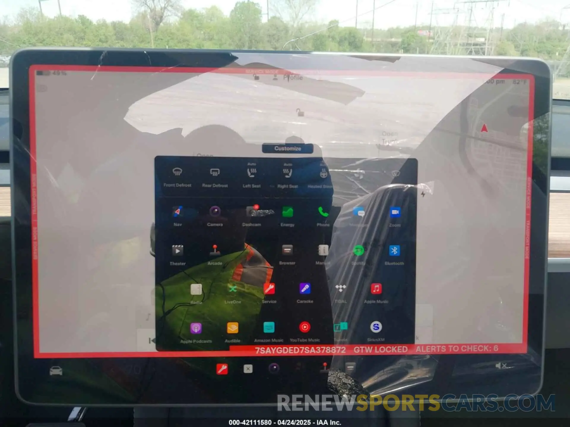 18 Фотография поврежденного автомобиля 7SAYGDED7SA378872 TESLA MODEL Y 2025