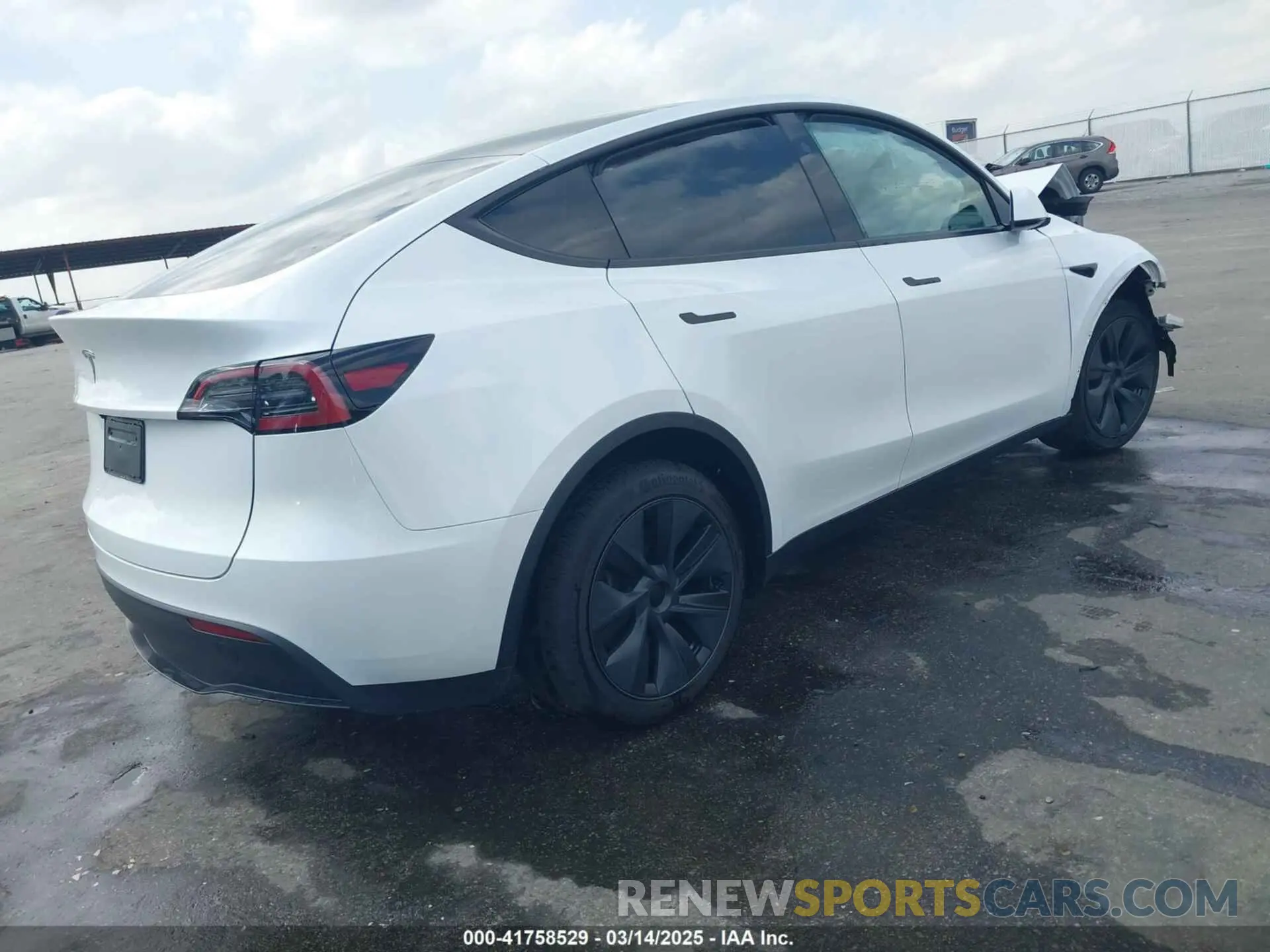 4 Фотография поврежденного автомобиля 7SAYGDED8SA365144 TESLA MODEL Y 2025