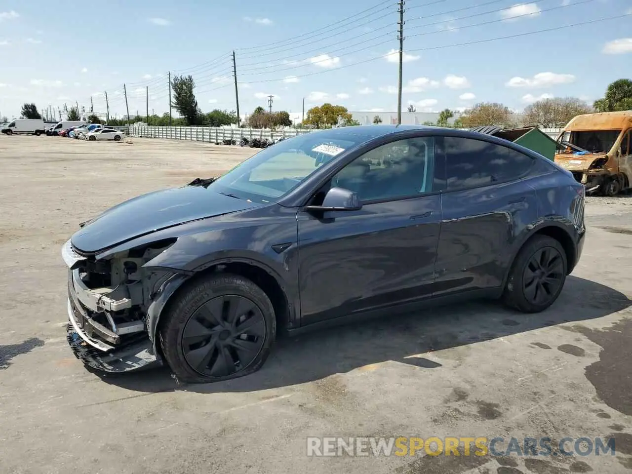 1 Фотография поврежденного автомобиля 7SAYGDED8SF241779 TESLA MODEL Y 2025