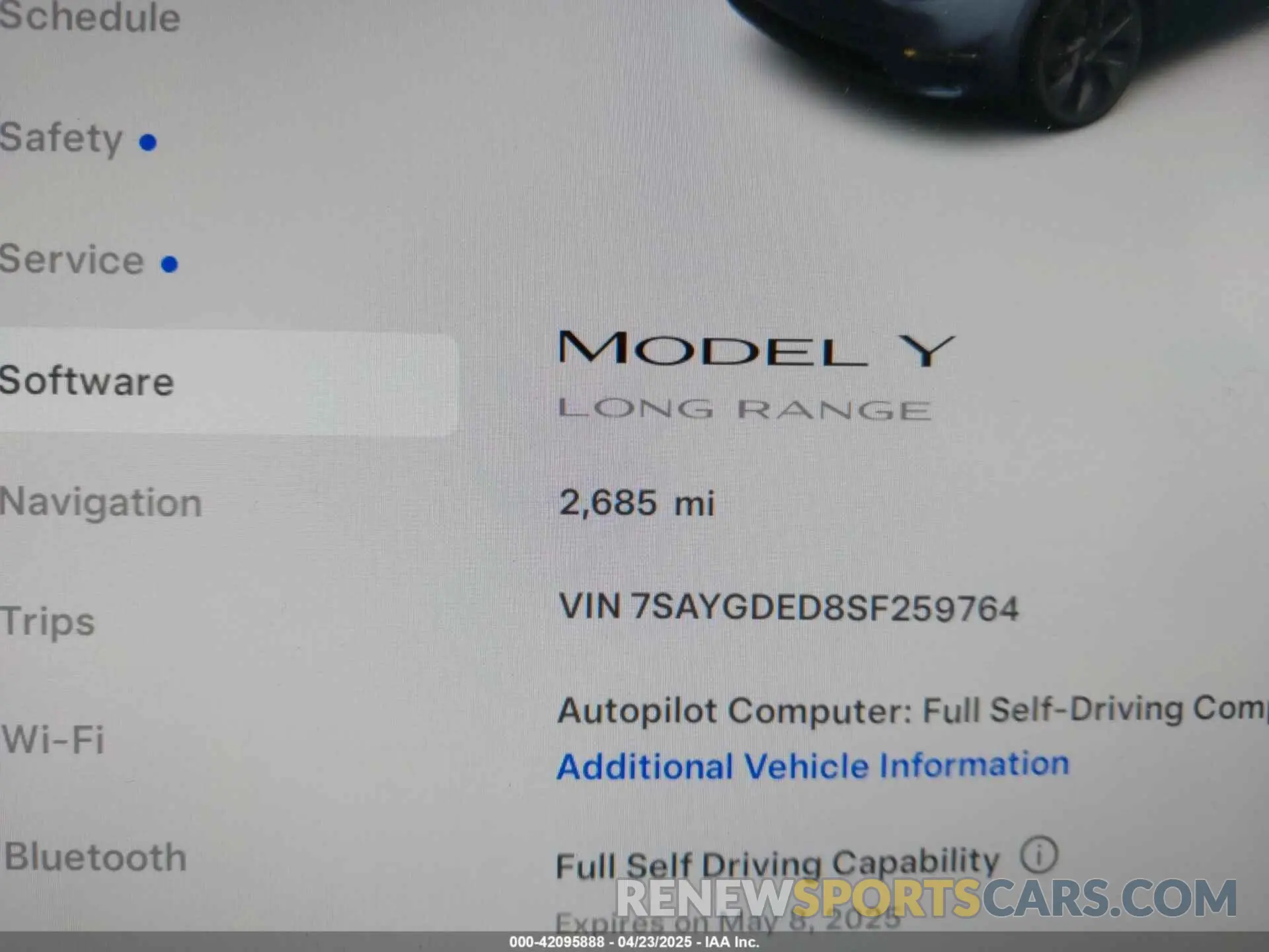 16 Photograph of a damaged car 7SAYGDED8SF259764 TESLA MODEL Y 2025