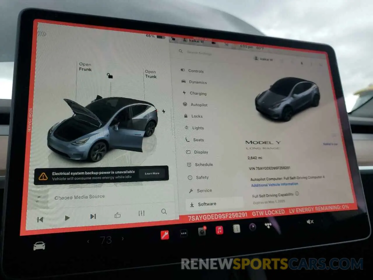 9 Фотография поврежденного автомобиля 7SAYGDED9SF256291 TESLA MODEL Y 2025