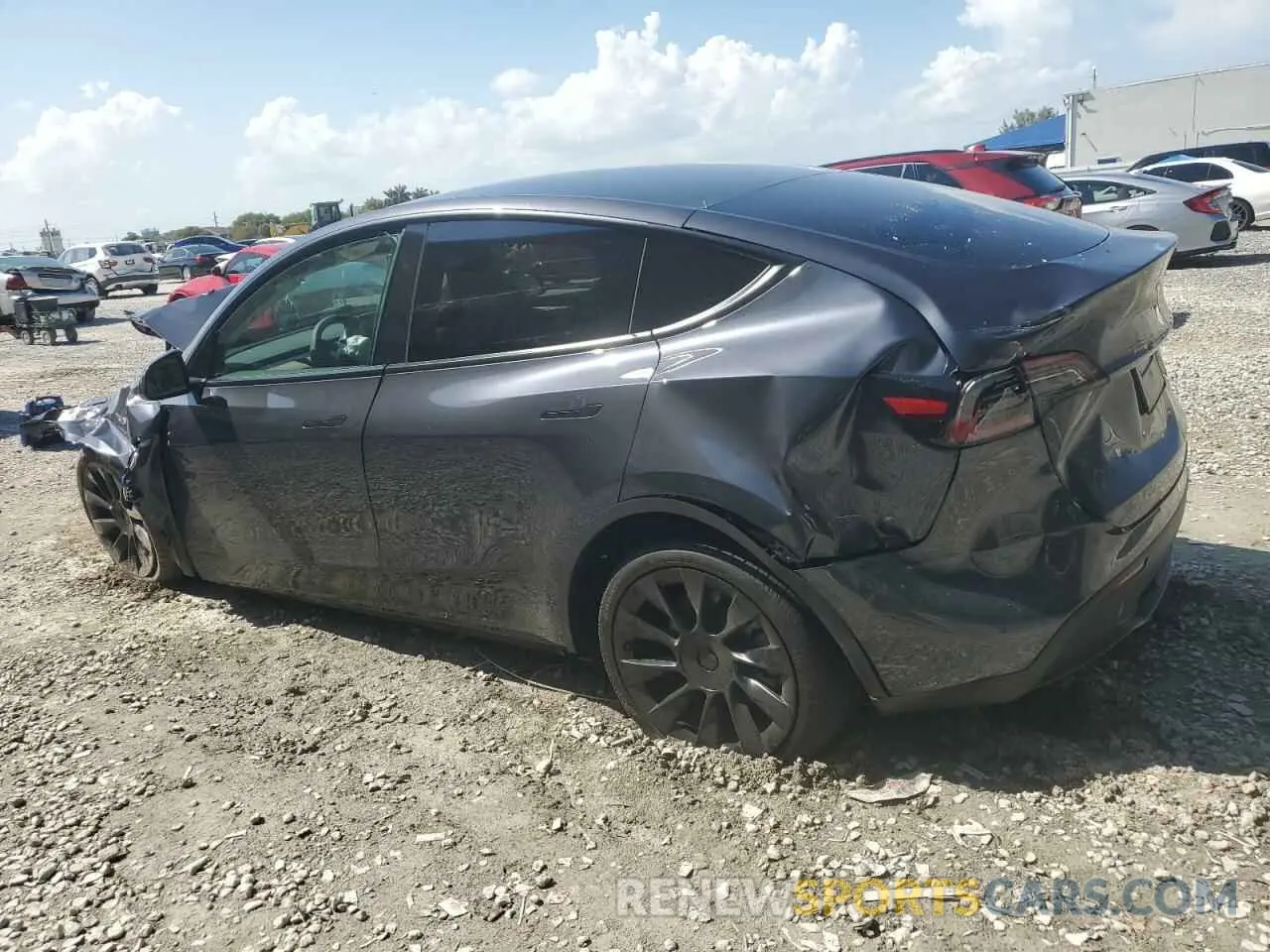 2 Фотография поврежденного автомобиля 7SAYGDEDXSA369549 TESLA MODEL Y 2025