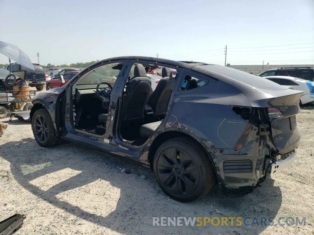 2 Photograph of a damaged car 7SAYGDEE0SA367575 TESLA MODEL Y 2025