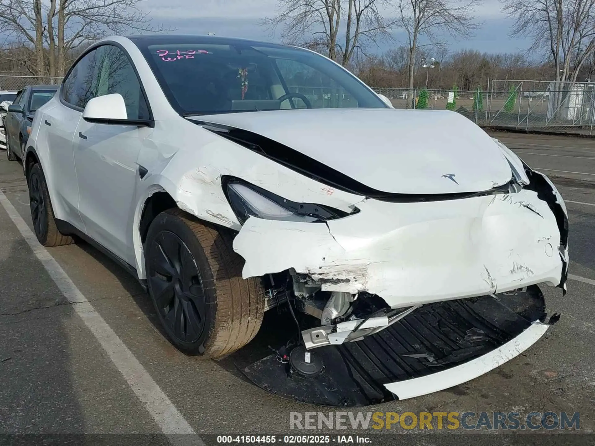 1 Photograph of a damaged car 7SAYGDEE1SA343429 TESLA MODEL Y 2025